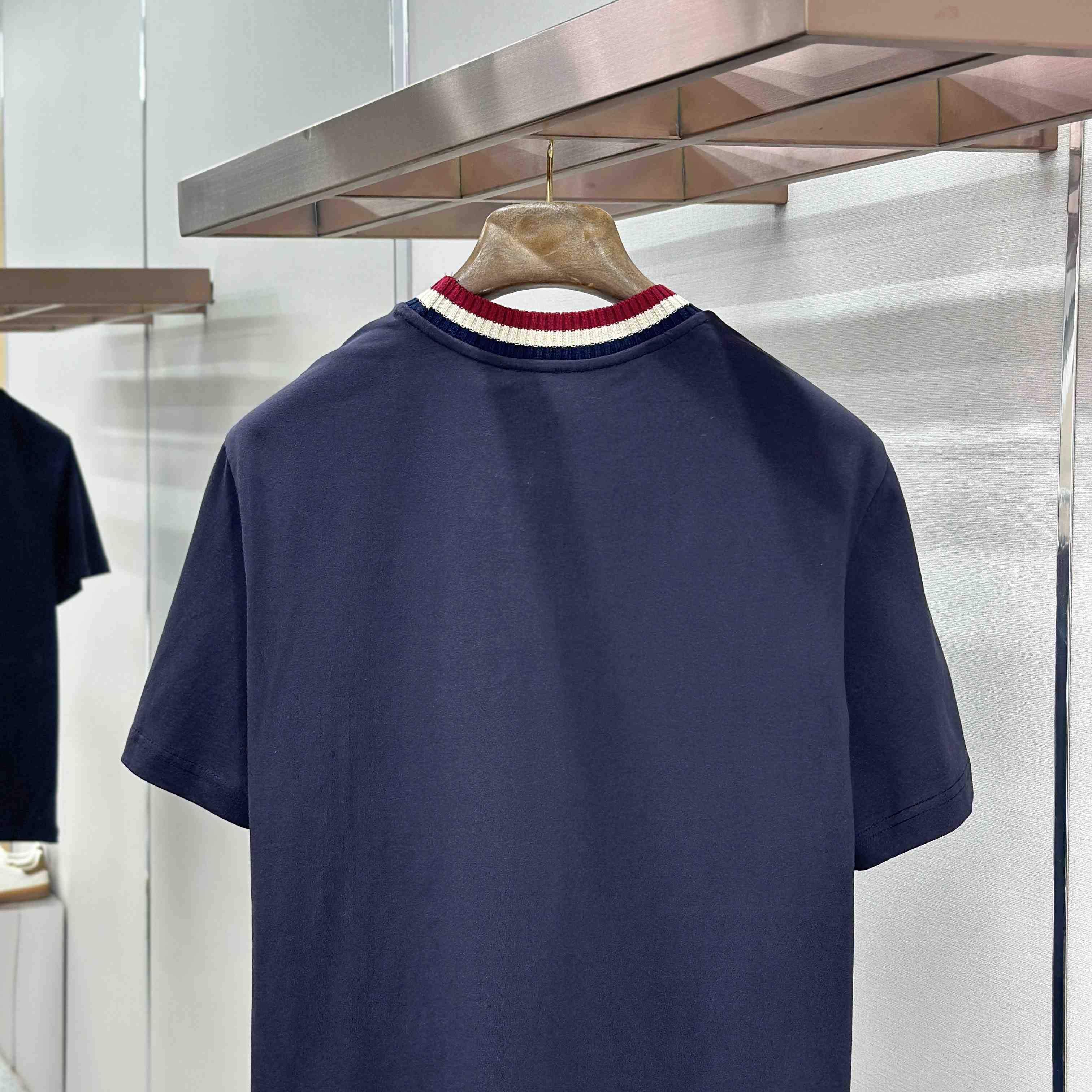 Moncler Embroidered Logo Cotton T-Shirt - DesignerGu