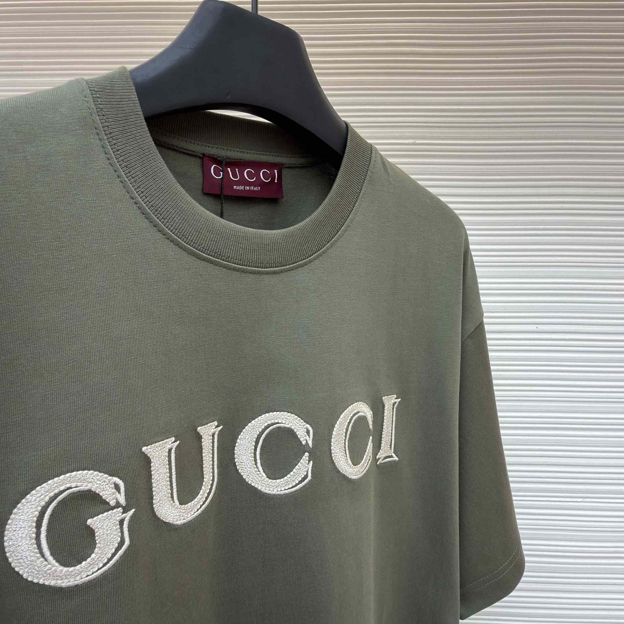 Gucci CottonJersey T-shirt With Embroidery - DesignerGu