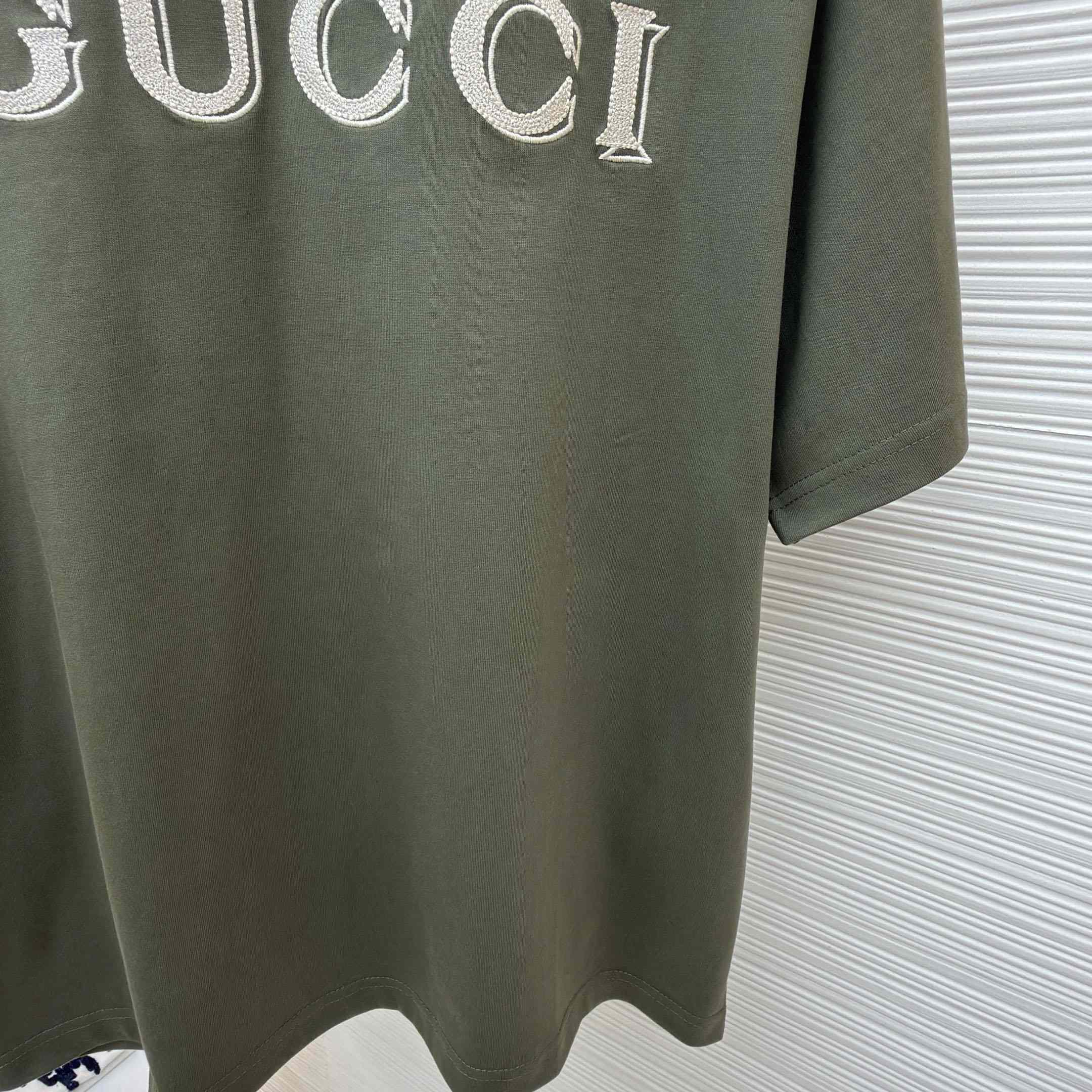 Gucci CottonJersey T-shirt With Embroidery - DesignerGu
