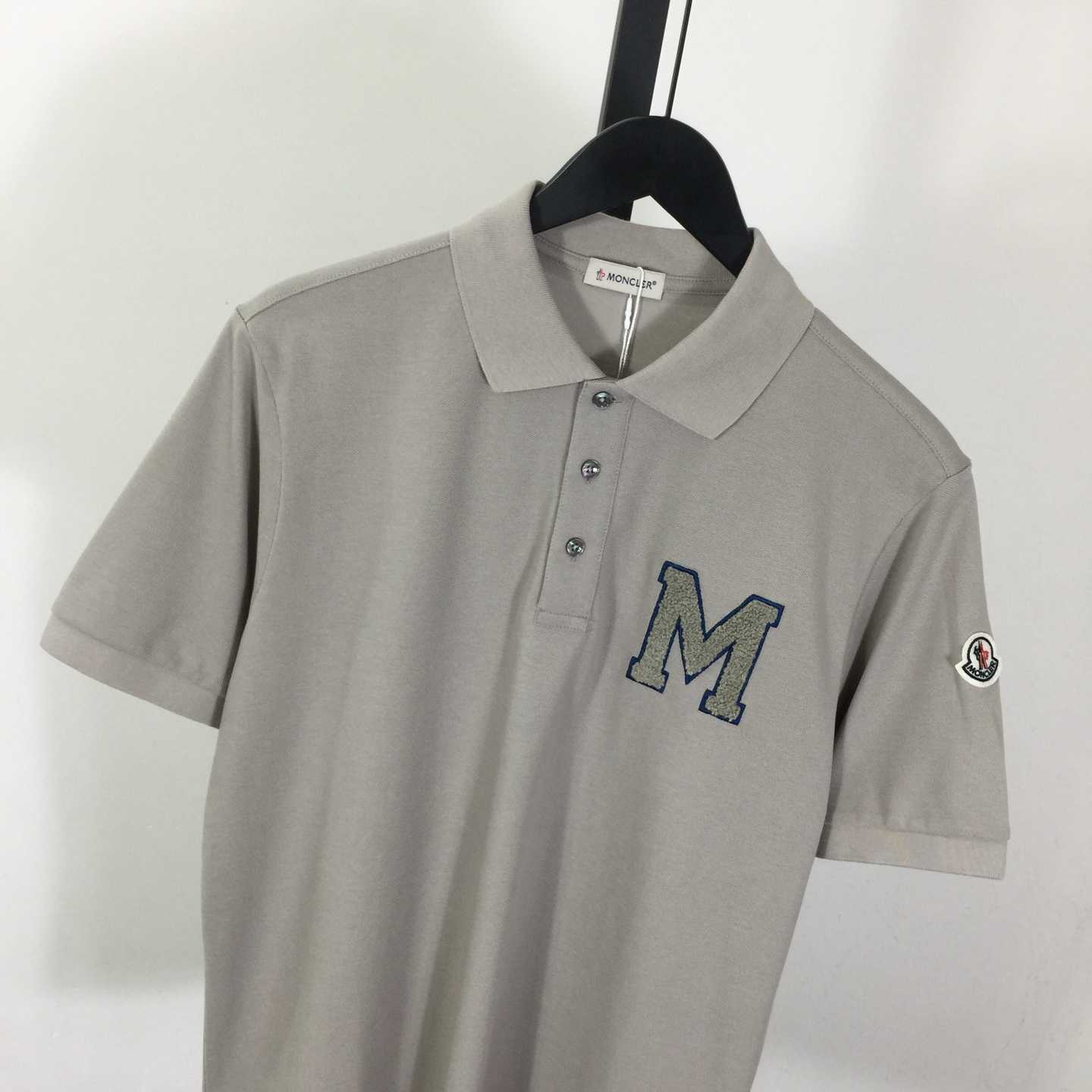 Moncler Monogram Cotton Piquet Polo Shirt - DesignerGu