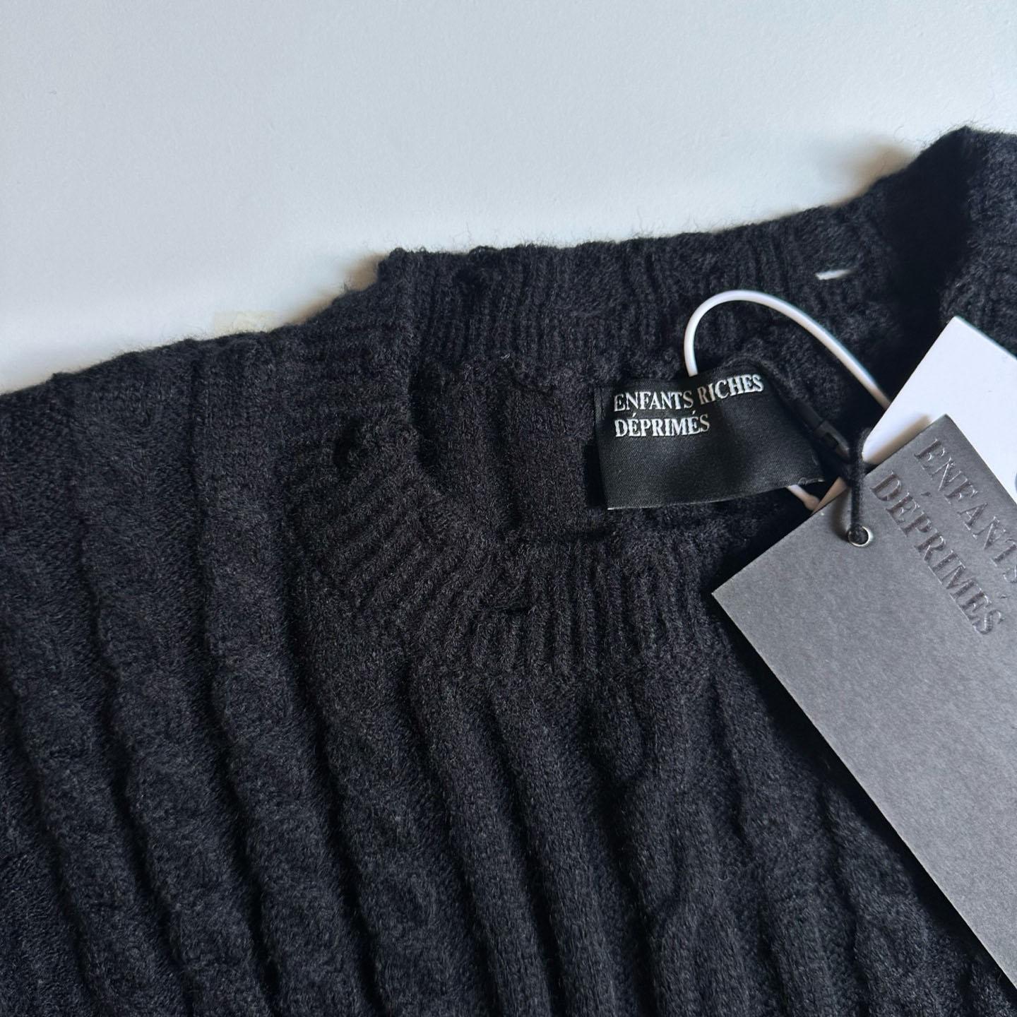 Enfants Riches Déprimés Oversized Cable-knit Cashmere Sweater - DesignerGu