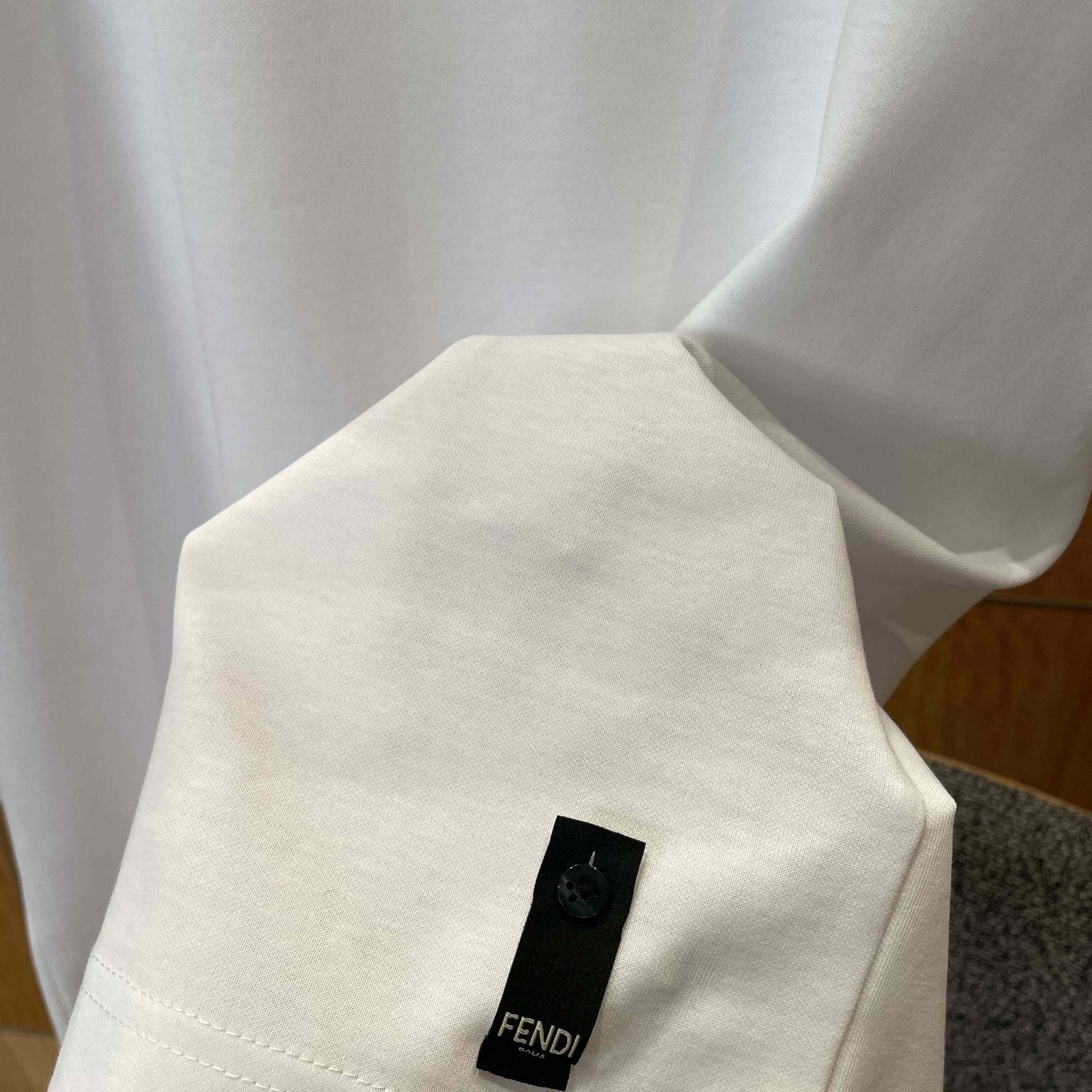 Fendi White Cotton T-shirt - DesignerGu