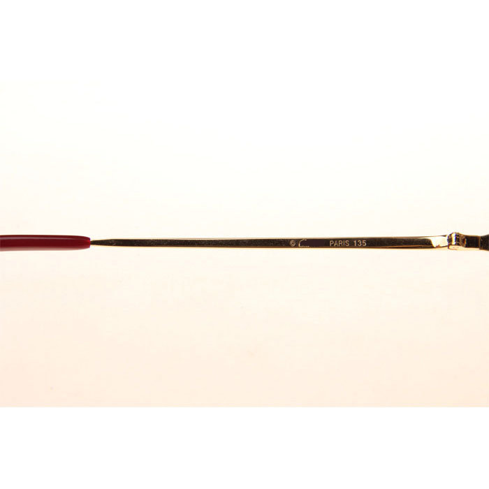 Cartier CT 4193832 Sunglasses In Gold Gradient Grey - DesignerGu