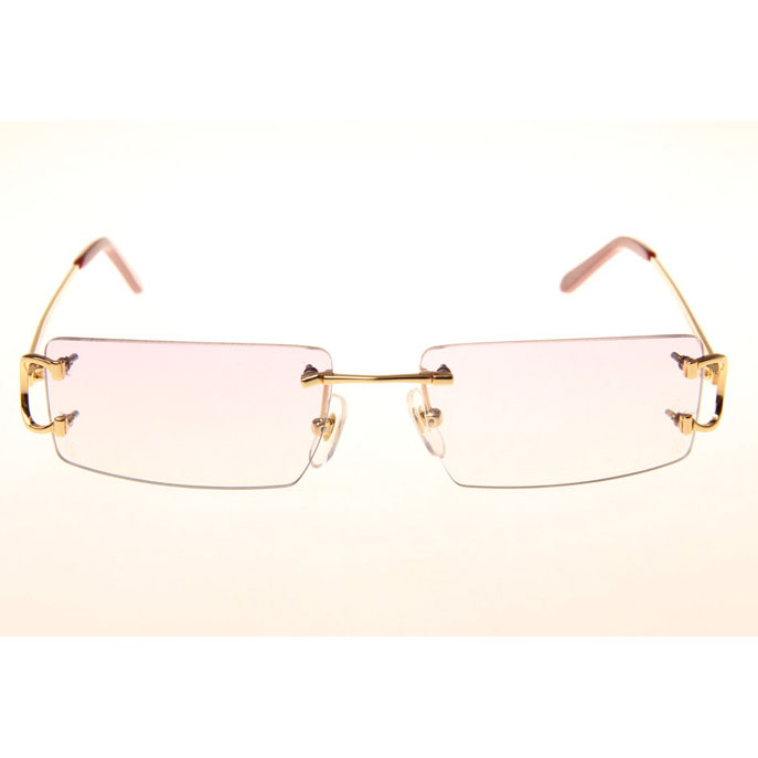 Cartier CT 4193830 Sunglasses In Gold Gradient Pink - DesignerGu