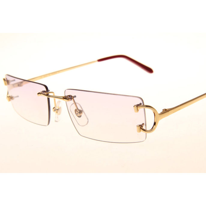 Cartier CT 4193830 Sunglasses In Gold Gradient Pink - DesignerGu