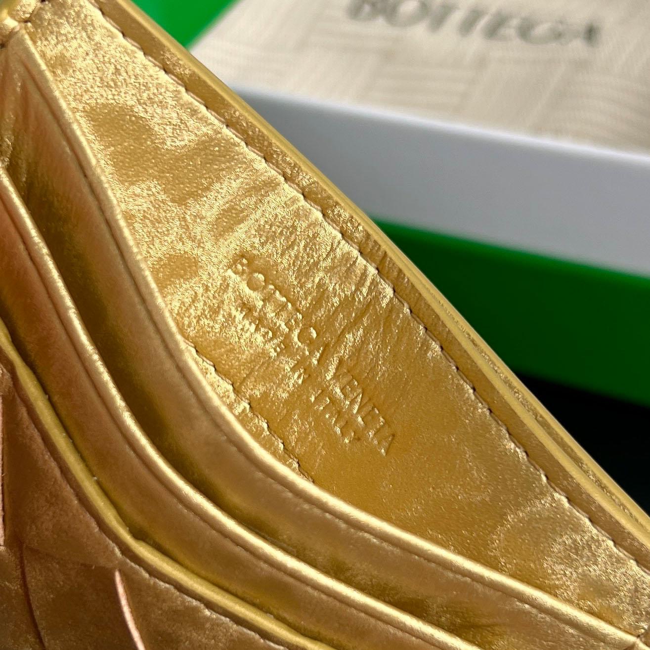 Bottega Veneta Intrecciato Credit Card Case - DesignerGu