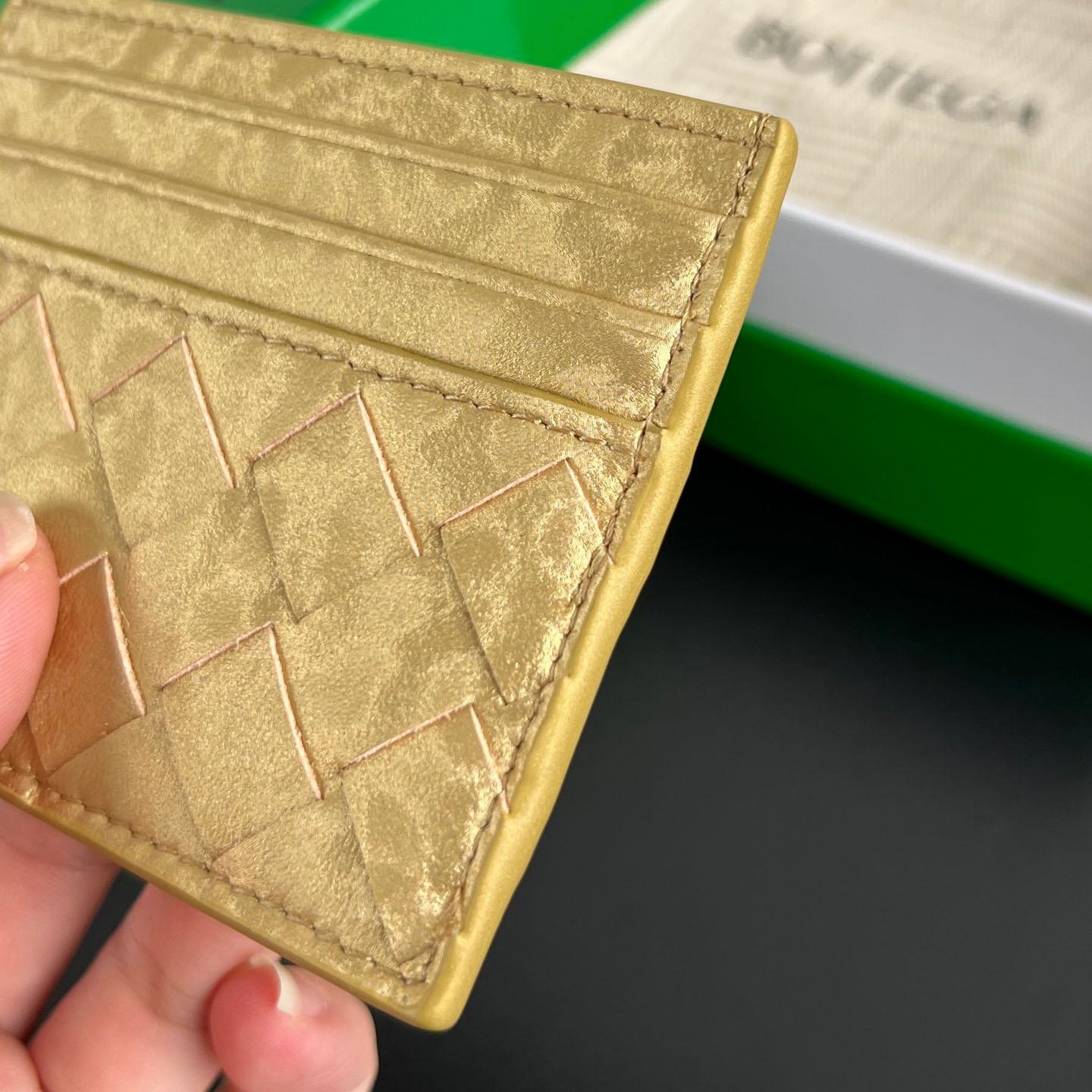 Bottega Veneta Intrecciato Credit Card Case - DesignerGu