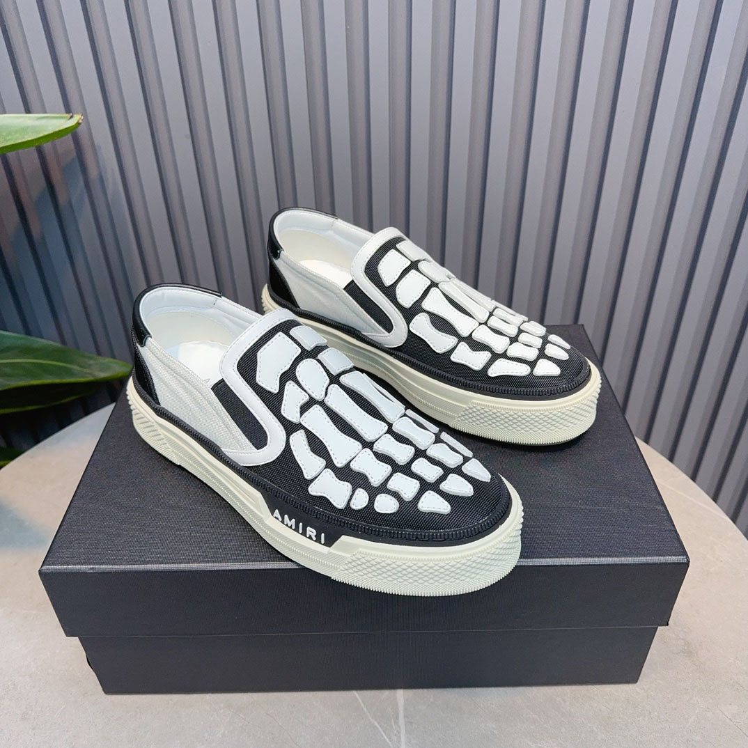 Amiri Skel Top Slip-On 'Black White' - DesignerGu