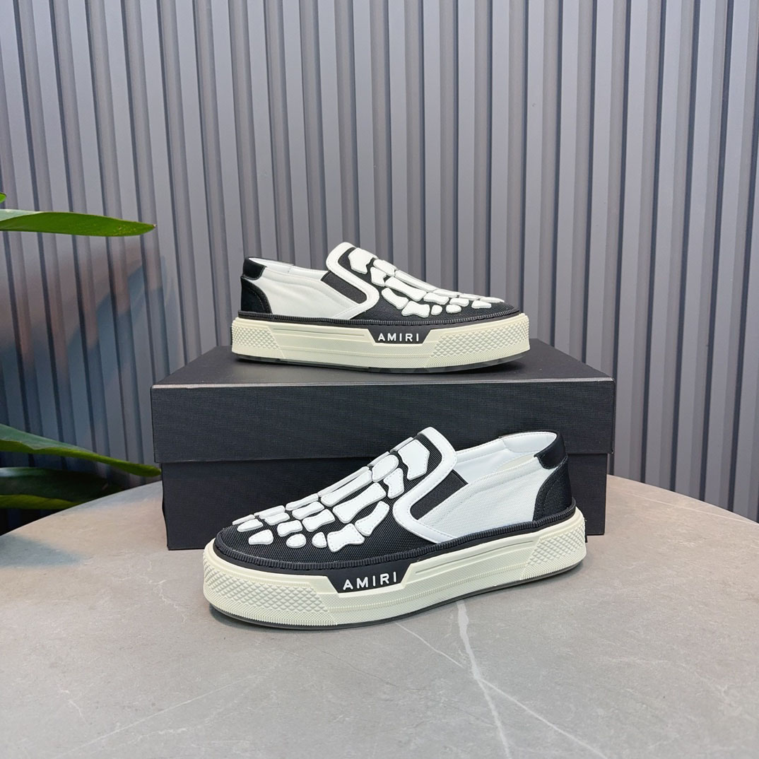 Amiri Skel Top Slip-On 'Black White' - DesignerGu