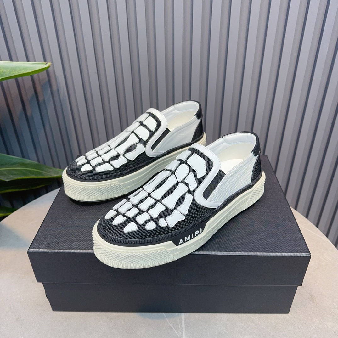 Amiri Skel Top Slip-On 'Black White' - DesignerGu