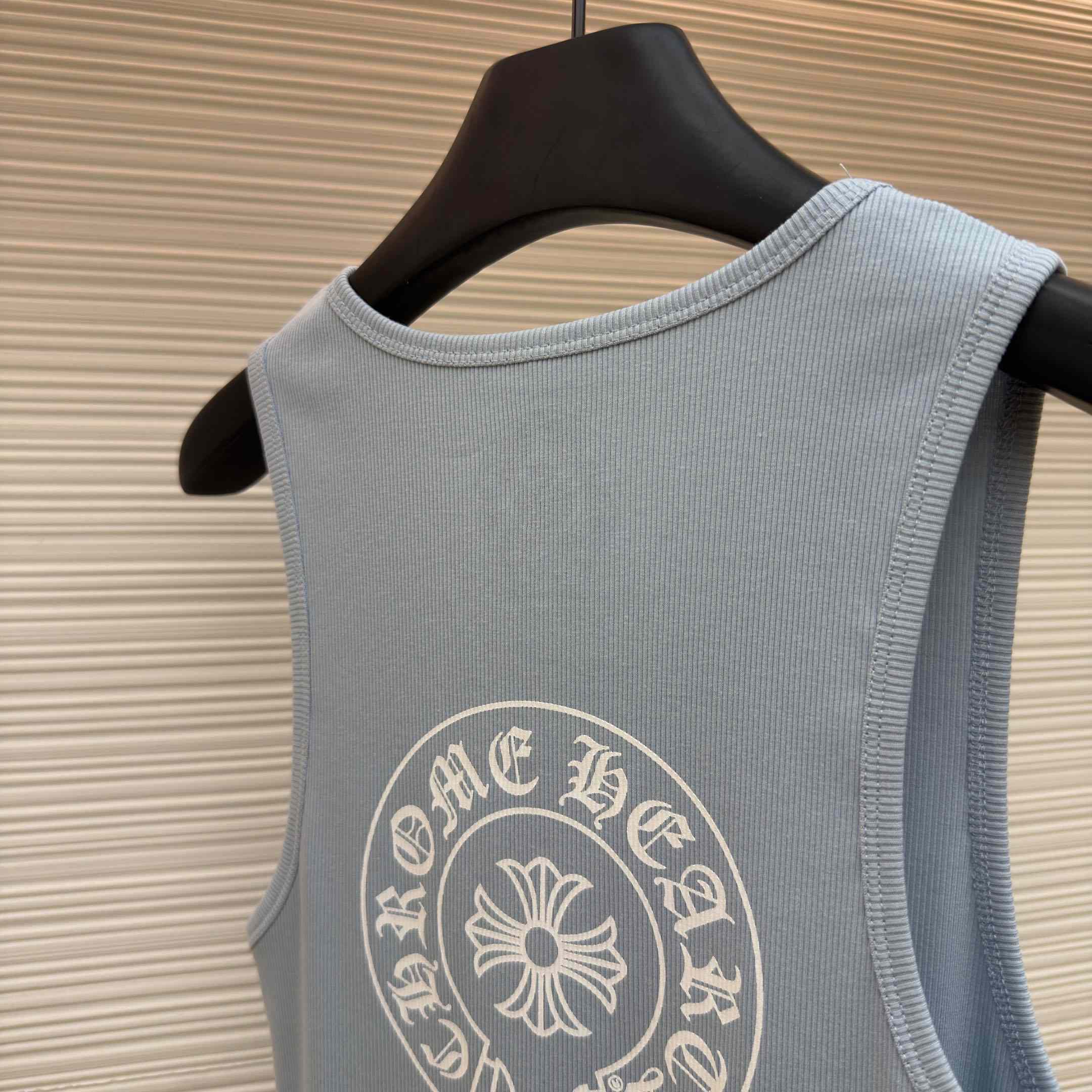 Chrome Hearts Rib Tank 'Baby Blue' - DesignerGu
