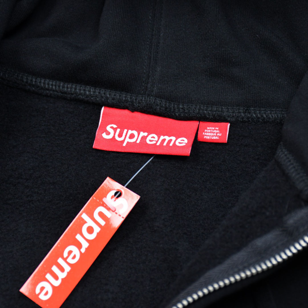Supreme x Michael Jackson Graphic-Print Zip-Up Hoodie - Black - DesignerGu