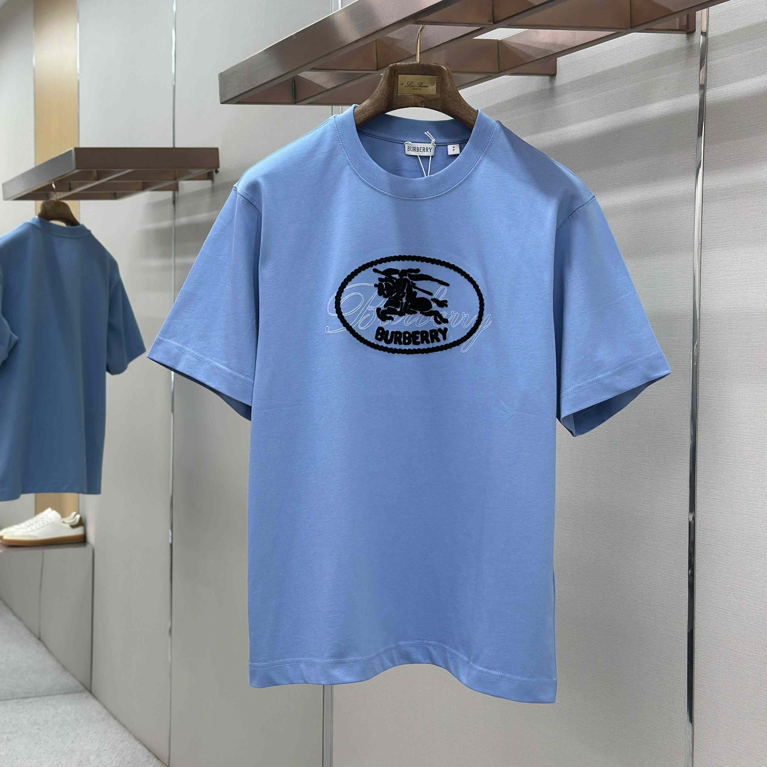 Burberry Knight Stamp Cotton T-shirt - DesignerGu