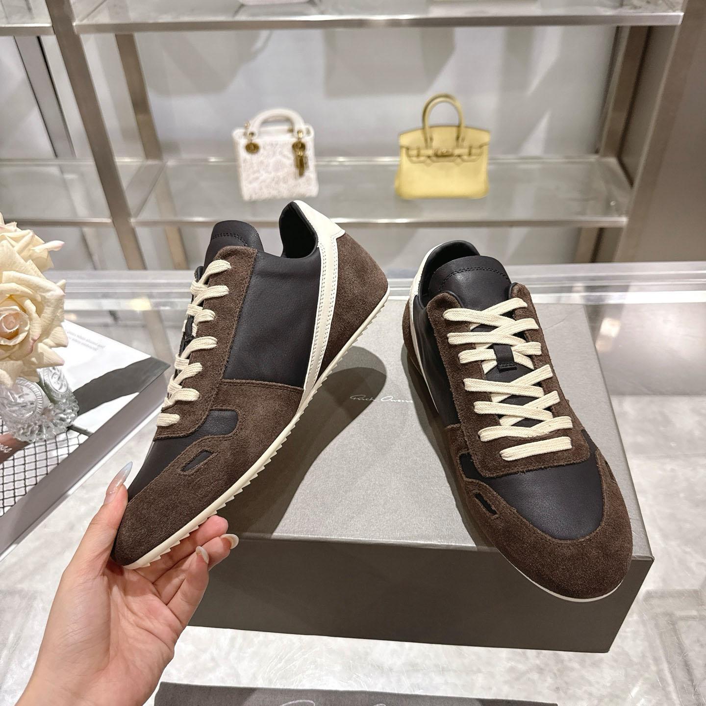 Rick Owens Concordians Minimal Sneaker 'Dark Dust Black' - DesignerGu