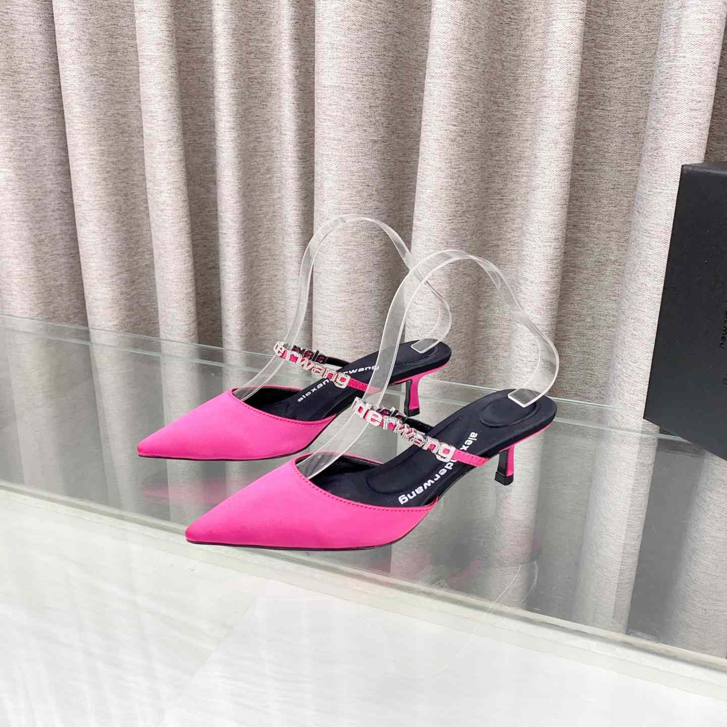 Alexander Wang Delphine Embellished Mid-heel Mules - DesignerGu