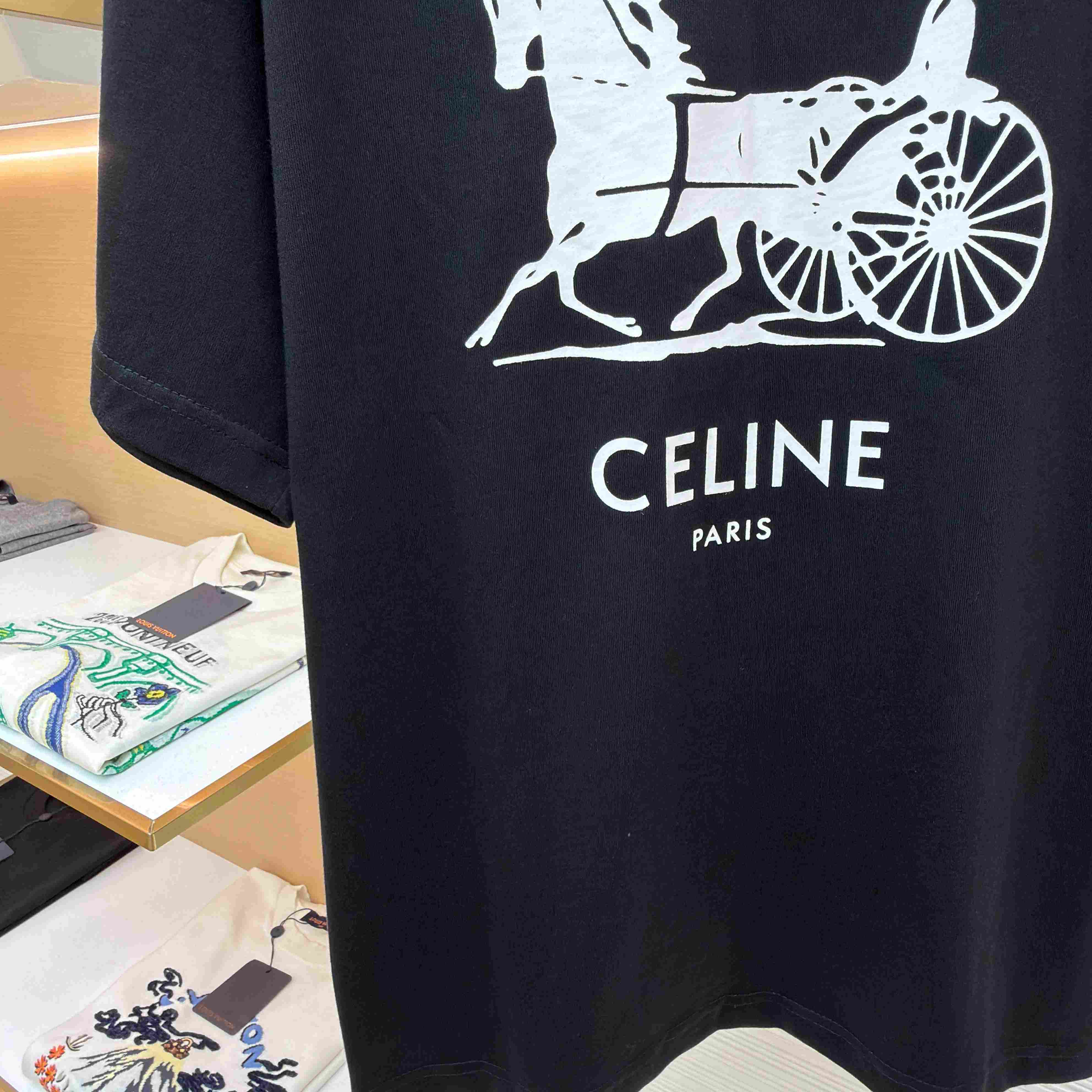 Celine T-shirt IN Cotton Jersey - DesignerGu