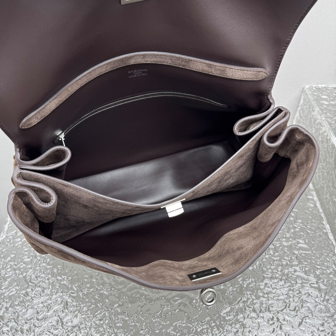 Balenciaga Rodeo Handbag Medium In Light Espresso - DesignerGu