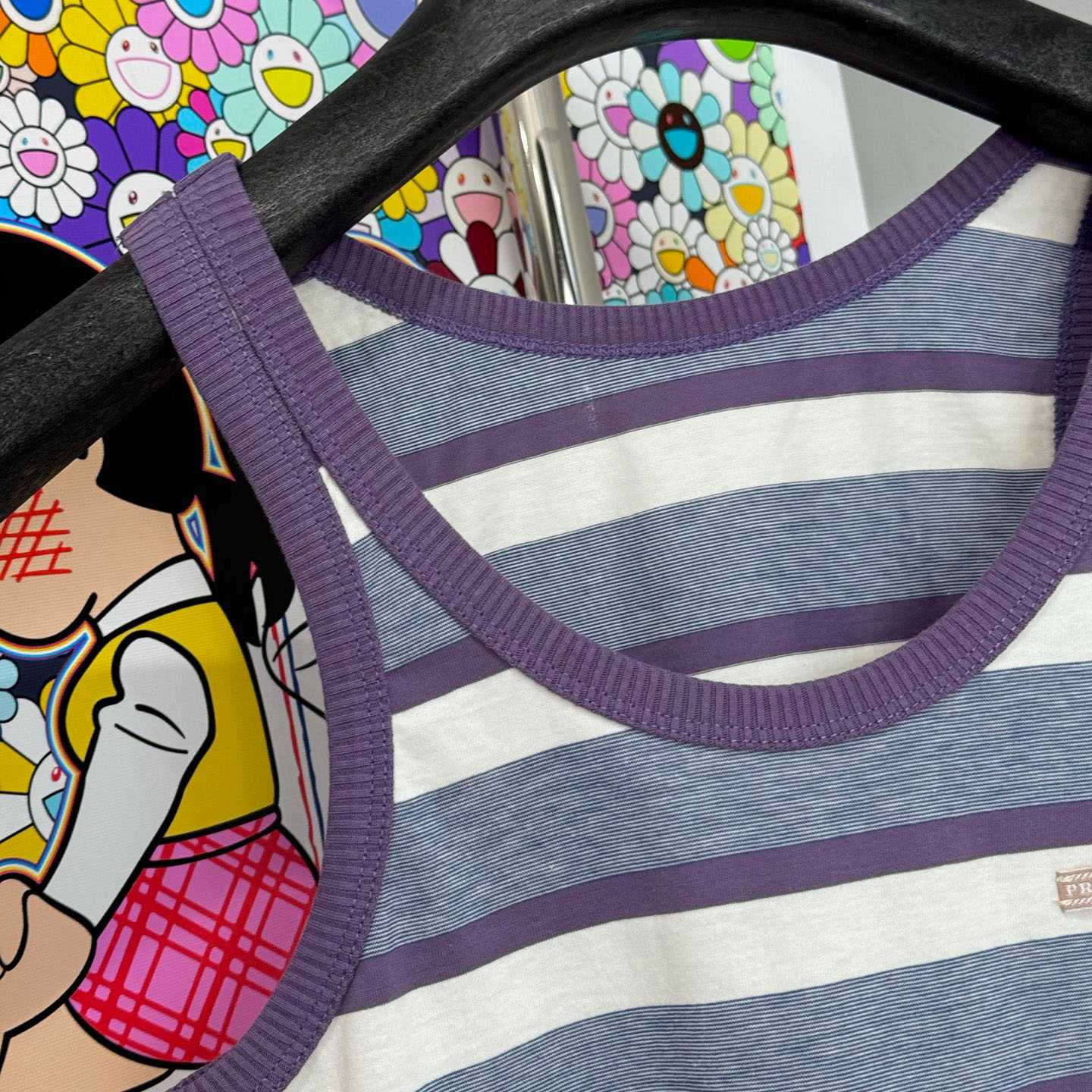 Prada Bayadere Stripe Jersey Tank Top - DesignerGu