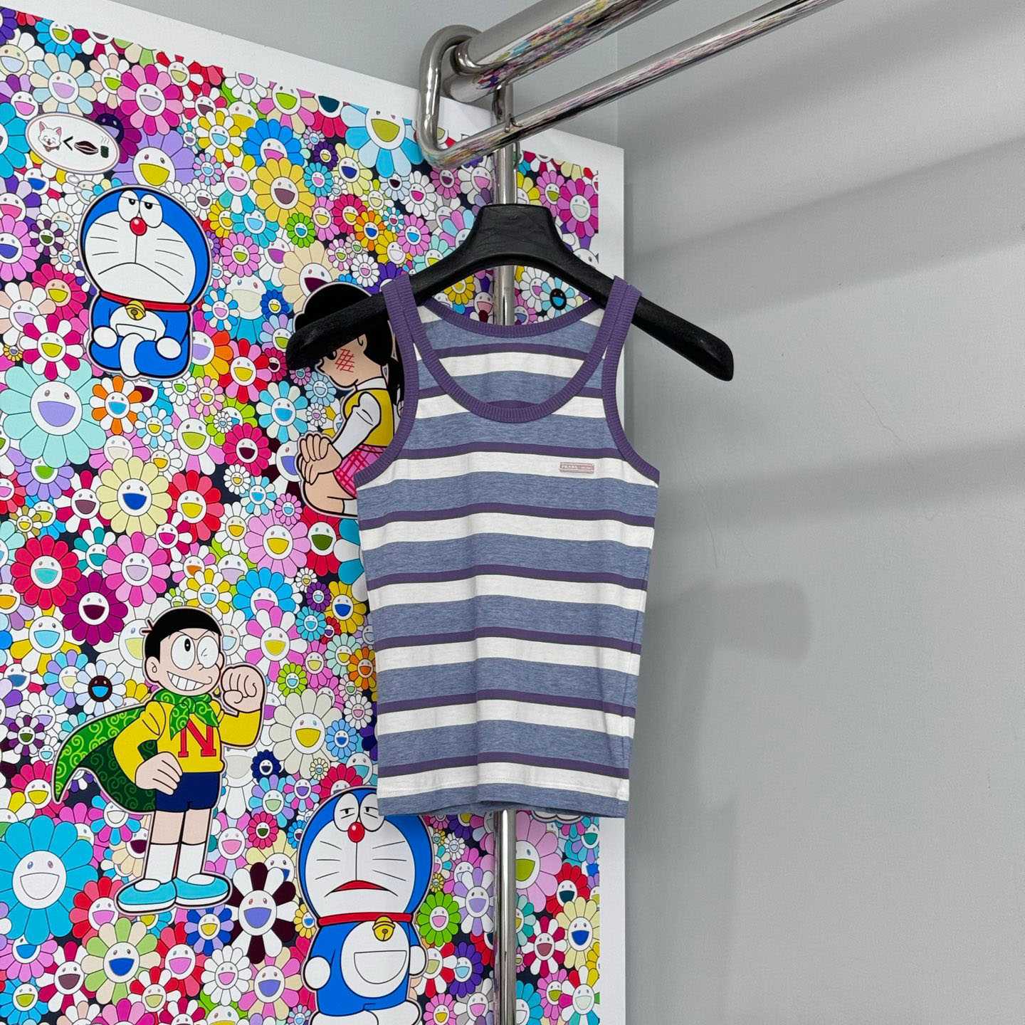 Prada Bayadere Stripe Jersey Tank Top - DesignerGu