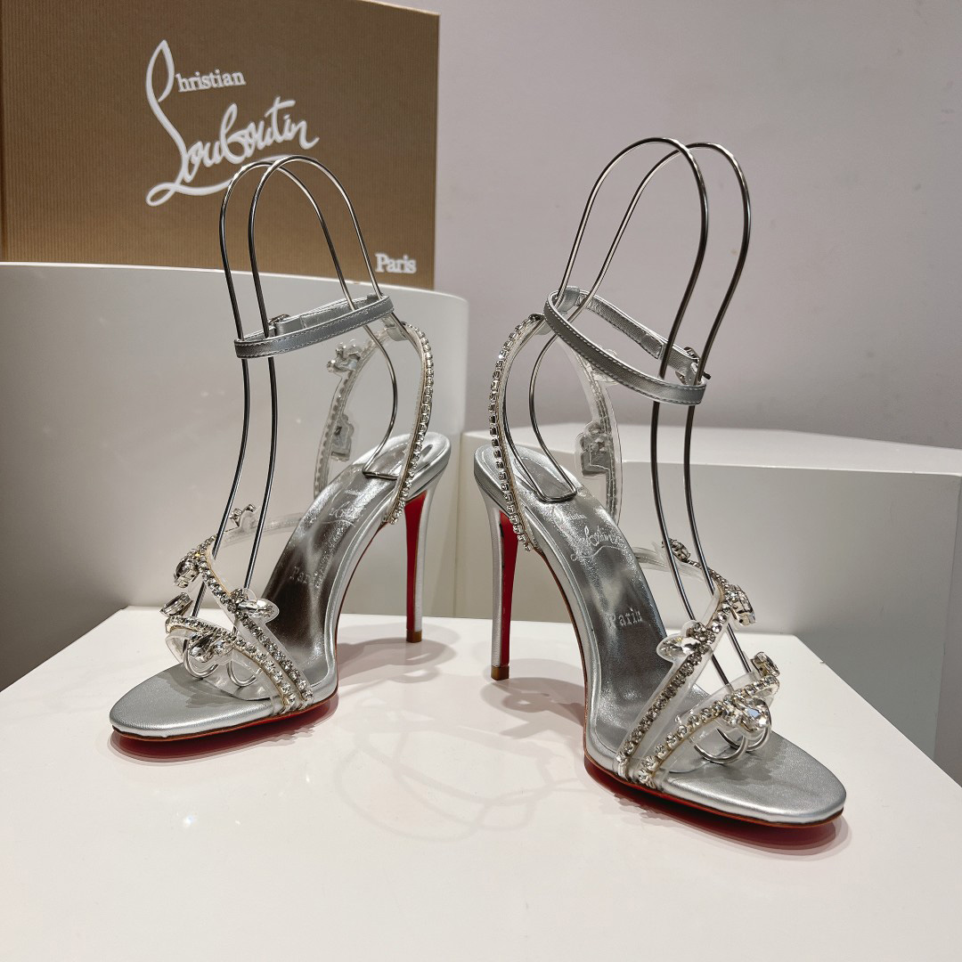 Christian Louboutin Joli Queen Embellished Sandals - DesignerGu