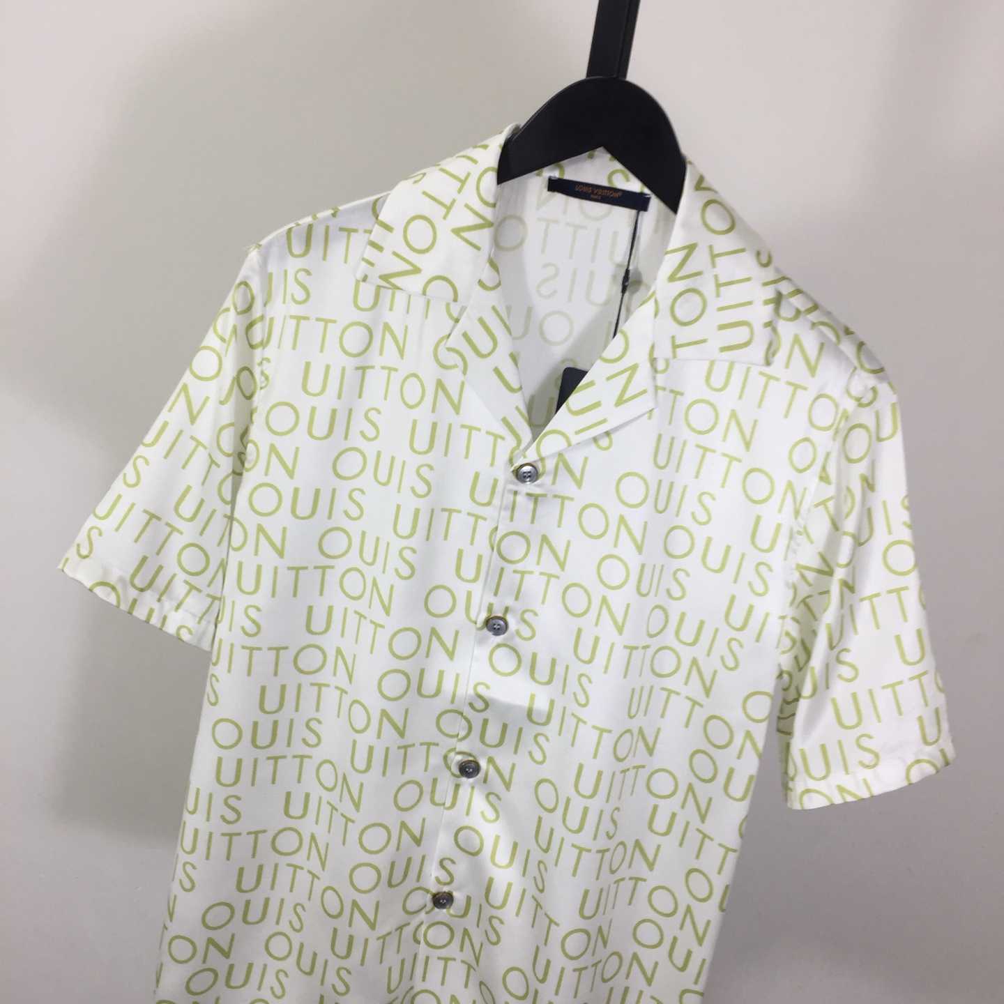 Louis Vuitton Short-Sleeved Printed Silk Shirt   1AJUTC - DesignerGu