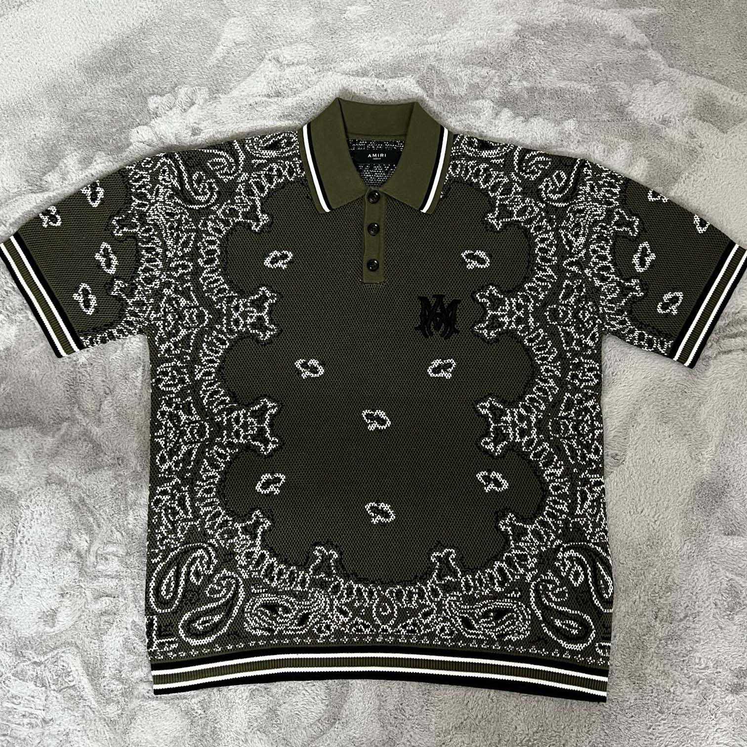 Amiri Bandana Polo - DesignerGu