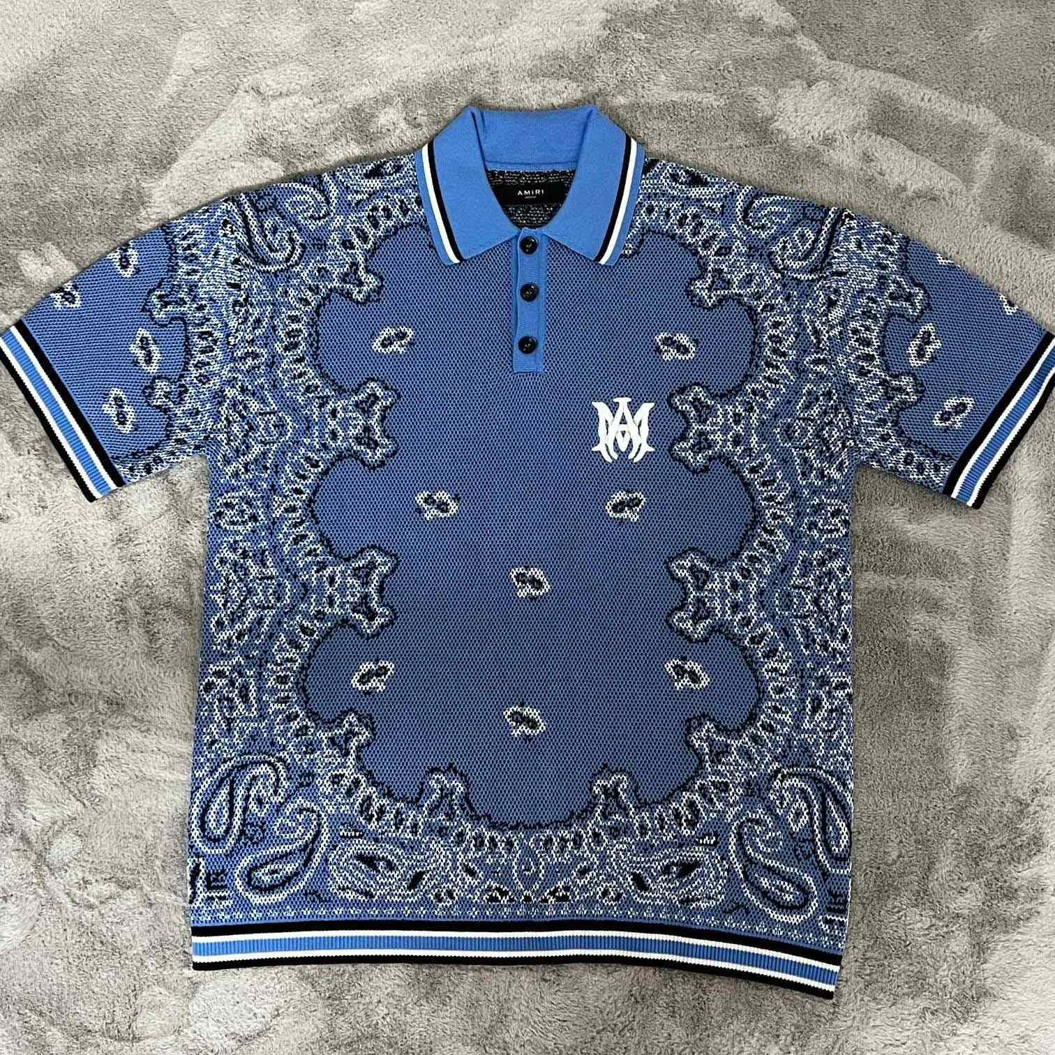 Amiri Bandana Polo - DesignerGu