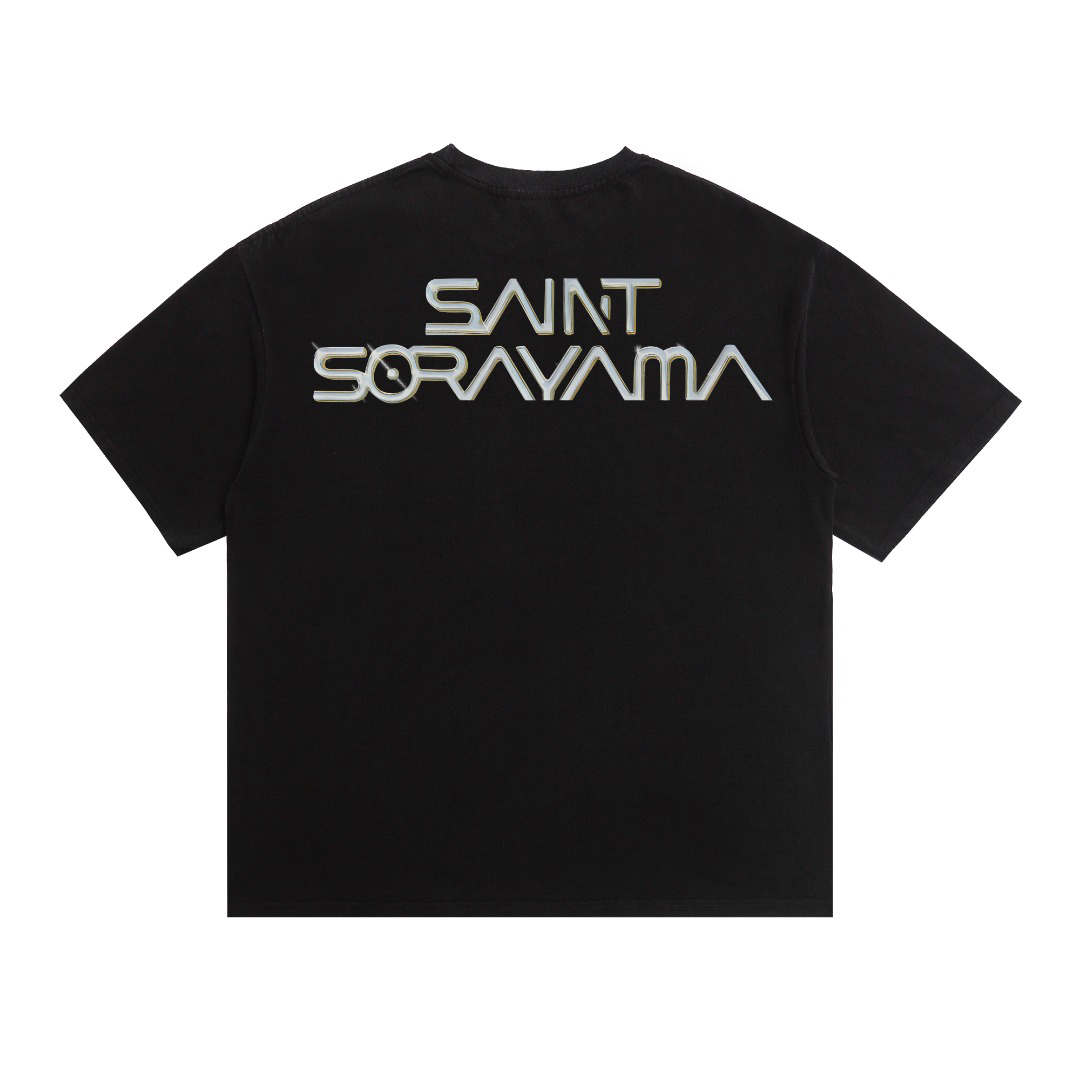 Saint Michael Mask Srym Short Sleeve Tee 'Black' - DesignerGu