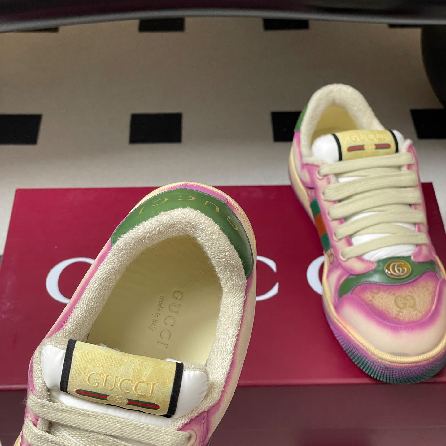 Gucci Serigraphy Screener Trainer - DesignerGu