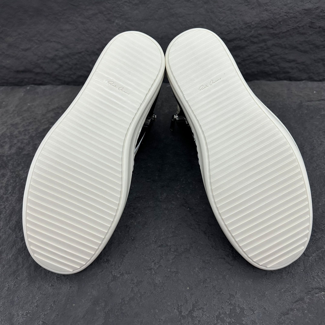 Rick Owens Chrome Hearts x Rick Owens Geobasket High 'Black' - DesignerGu