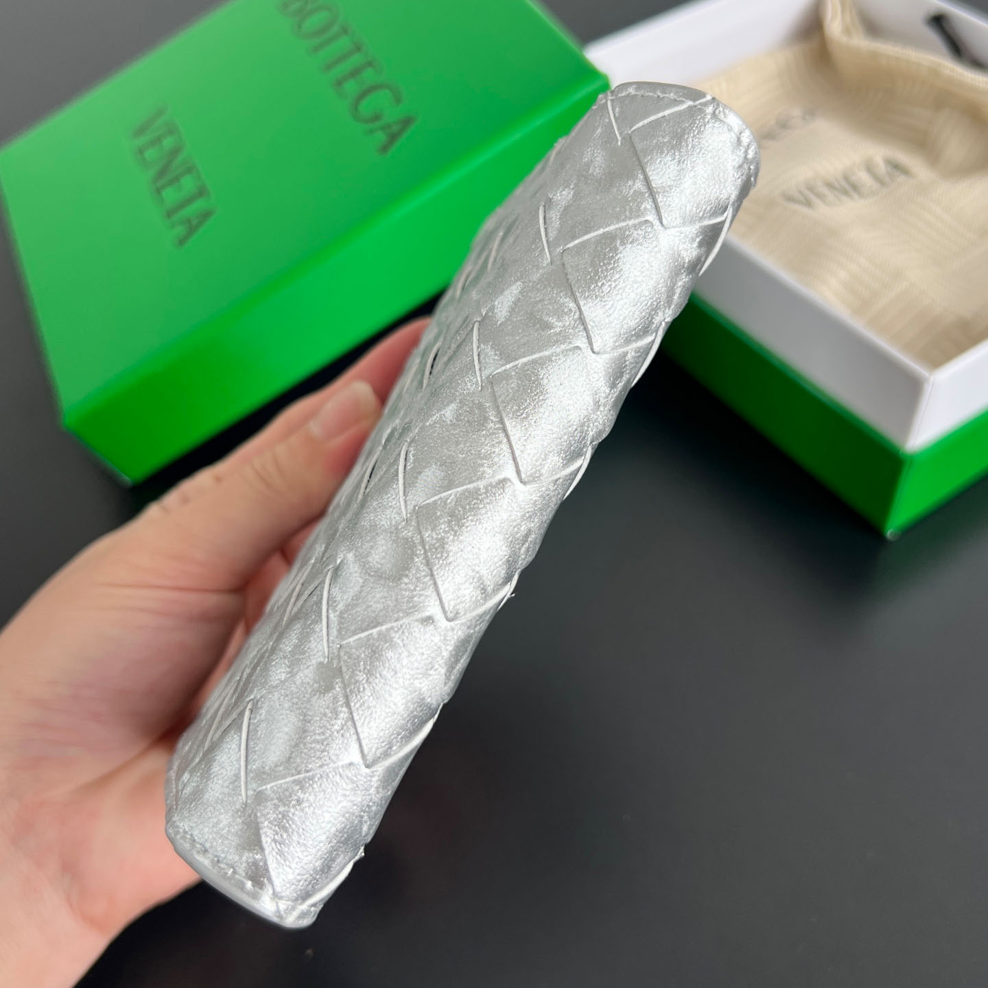 Bottega Veneta Intrecciato Passport Case - DesignerGu