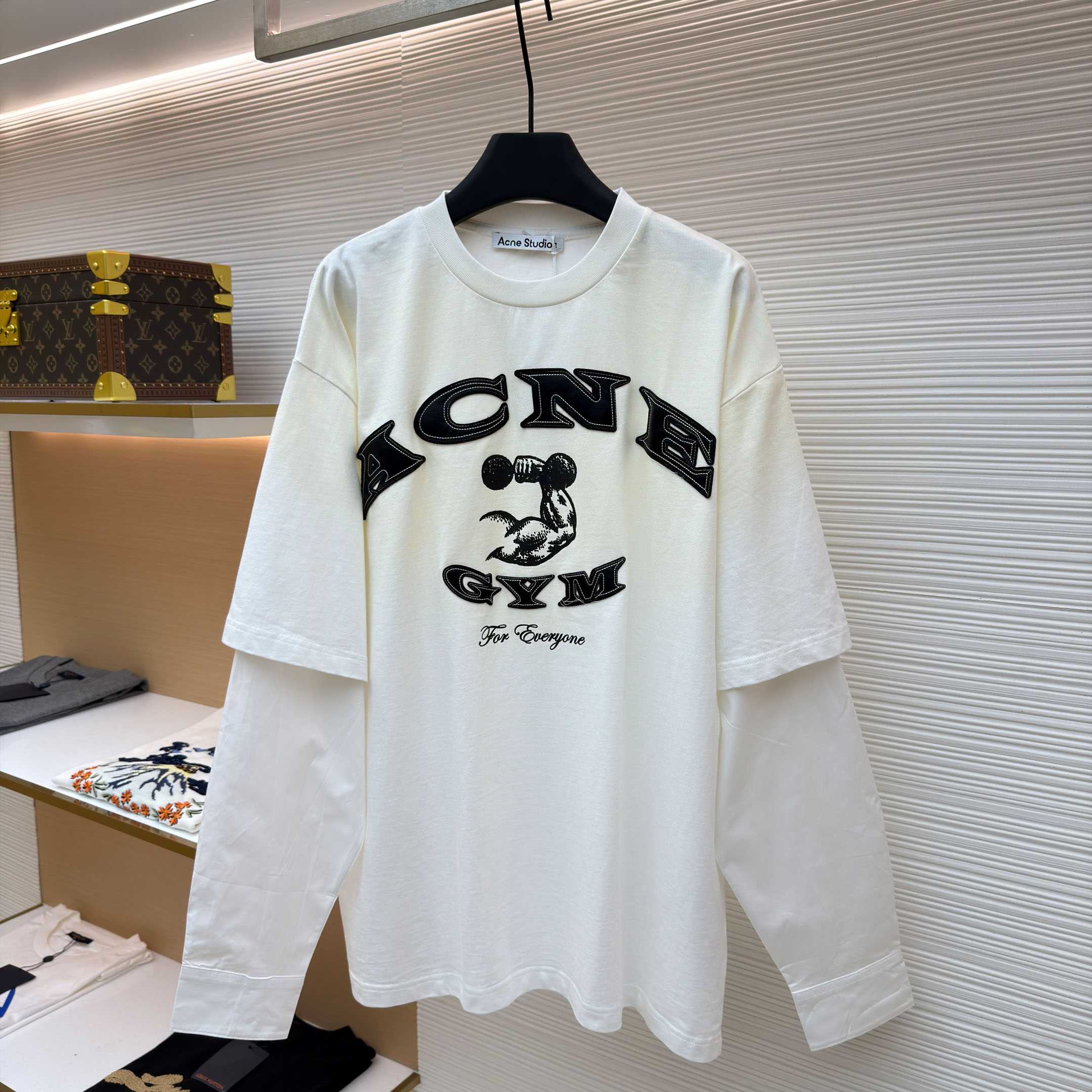 Acne Studios   LAYERED LOGO T-SHIRT  - DesignerGu