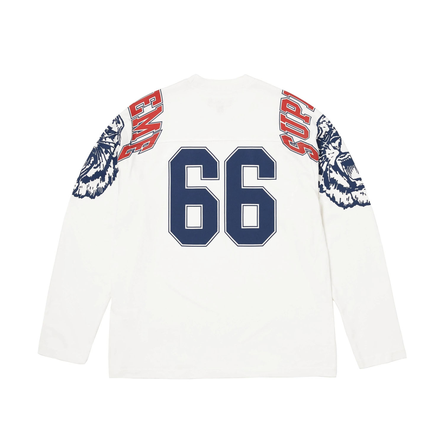 Supreme Mascot Long-Sleeve Football Top 'White' - DesignerGu
