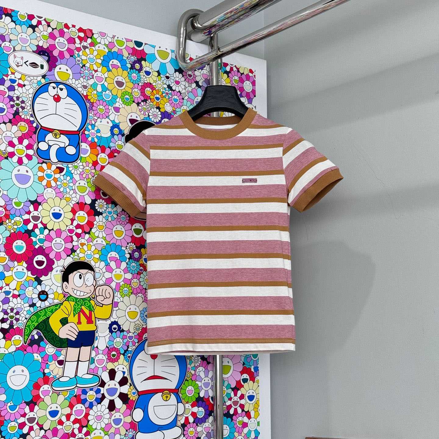 Prada Bayadere stripe jersey T-shirt  - DesignerGu