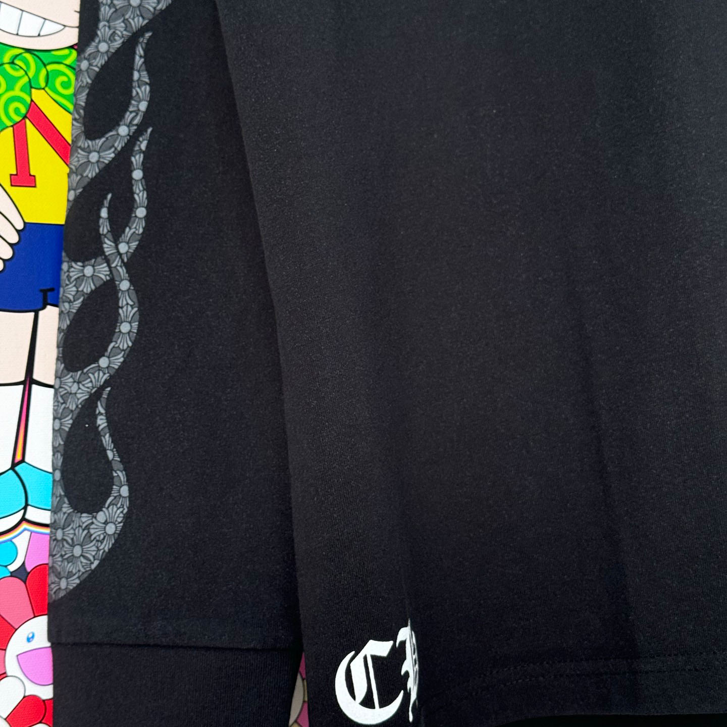 Chrome Hearts Vintage Cross Flame L/S T-Shirt - DesignerGu