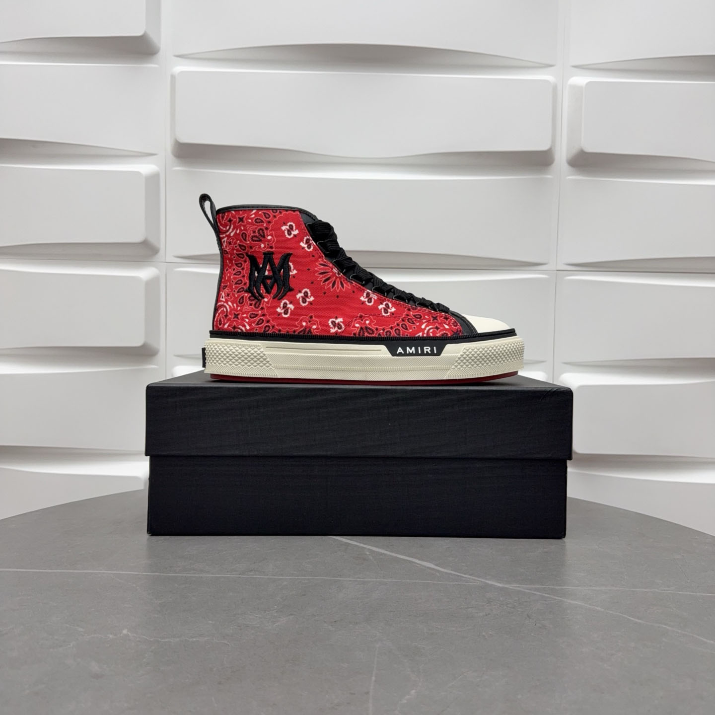 Amiri M.A. Logo Court High 'Bandana - Red' - DesignerGu