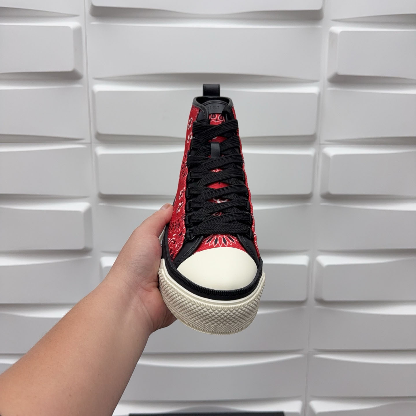 Amiri M.A. Logo Court High 'Bandana - Red' - DesignerGu