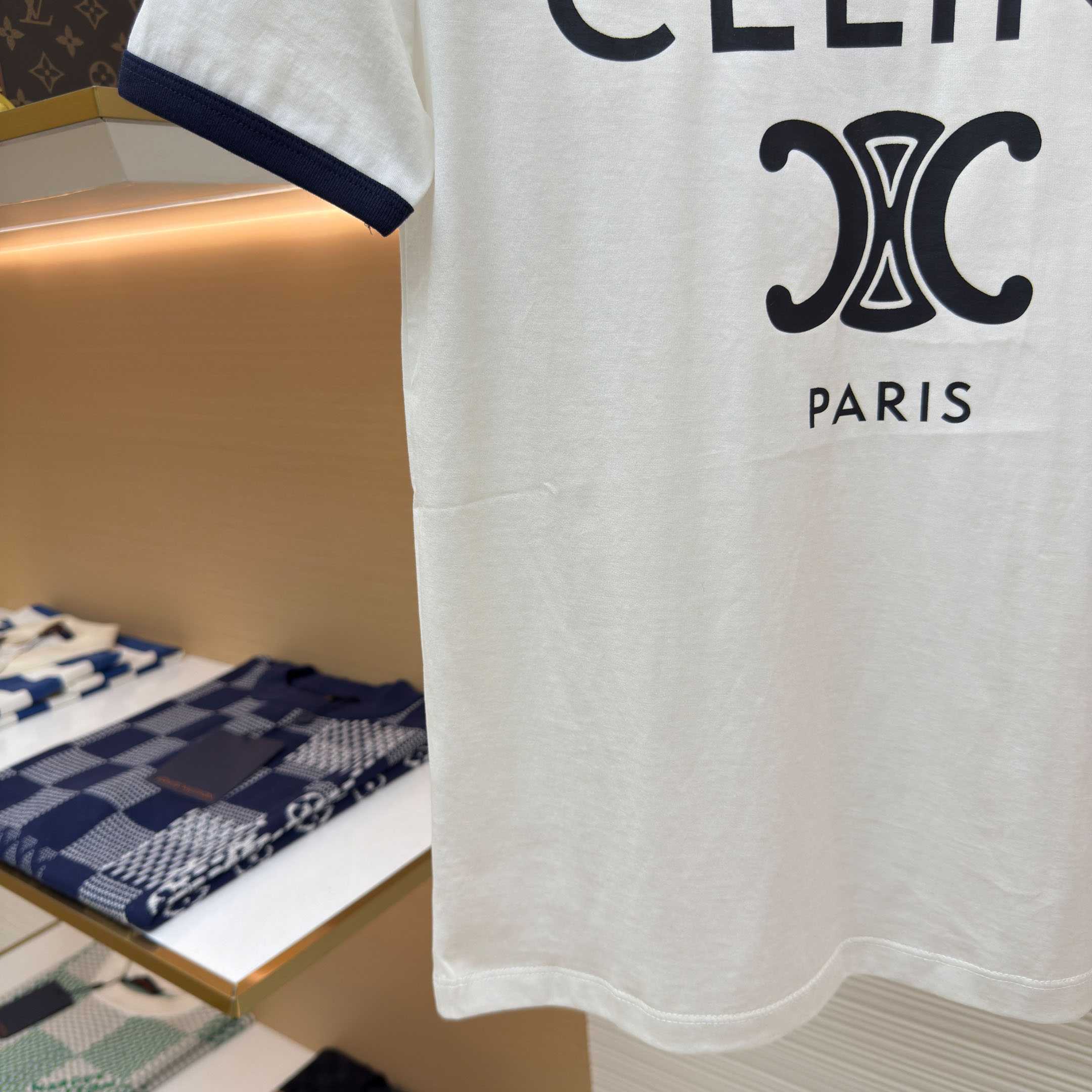 celine Paris T-shirt In Cotton Jersey - DesignerGu