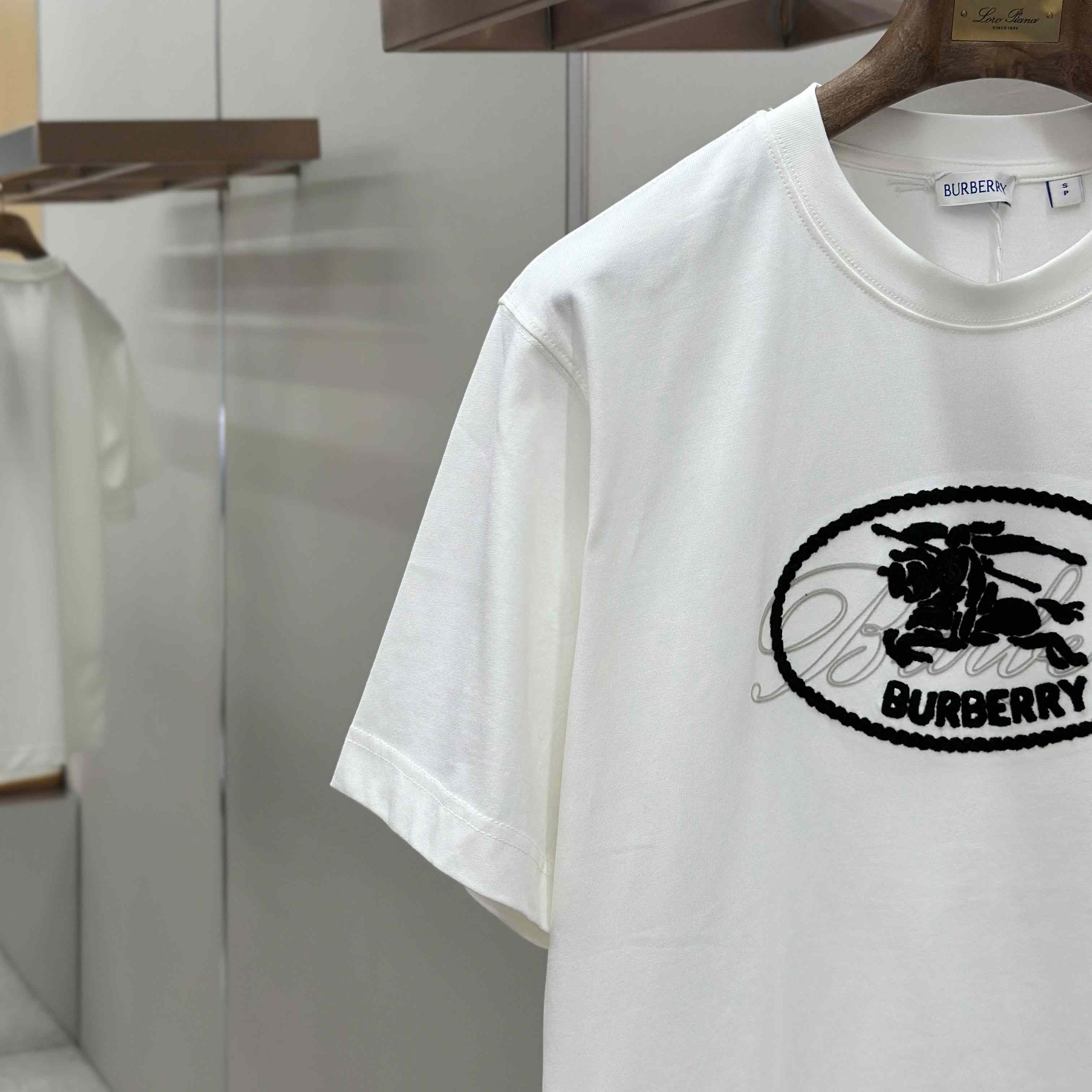 Burberry Knight Stamp Cotton T-shirt - DesignerGu