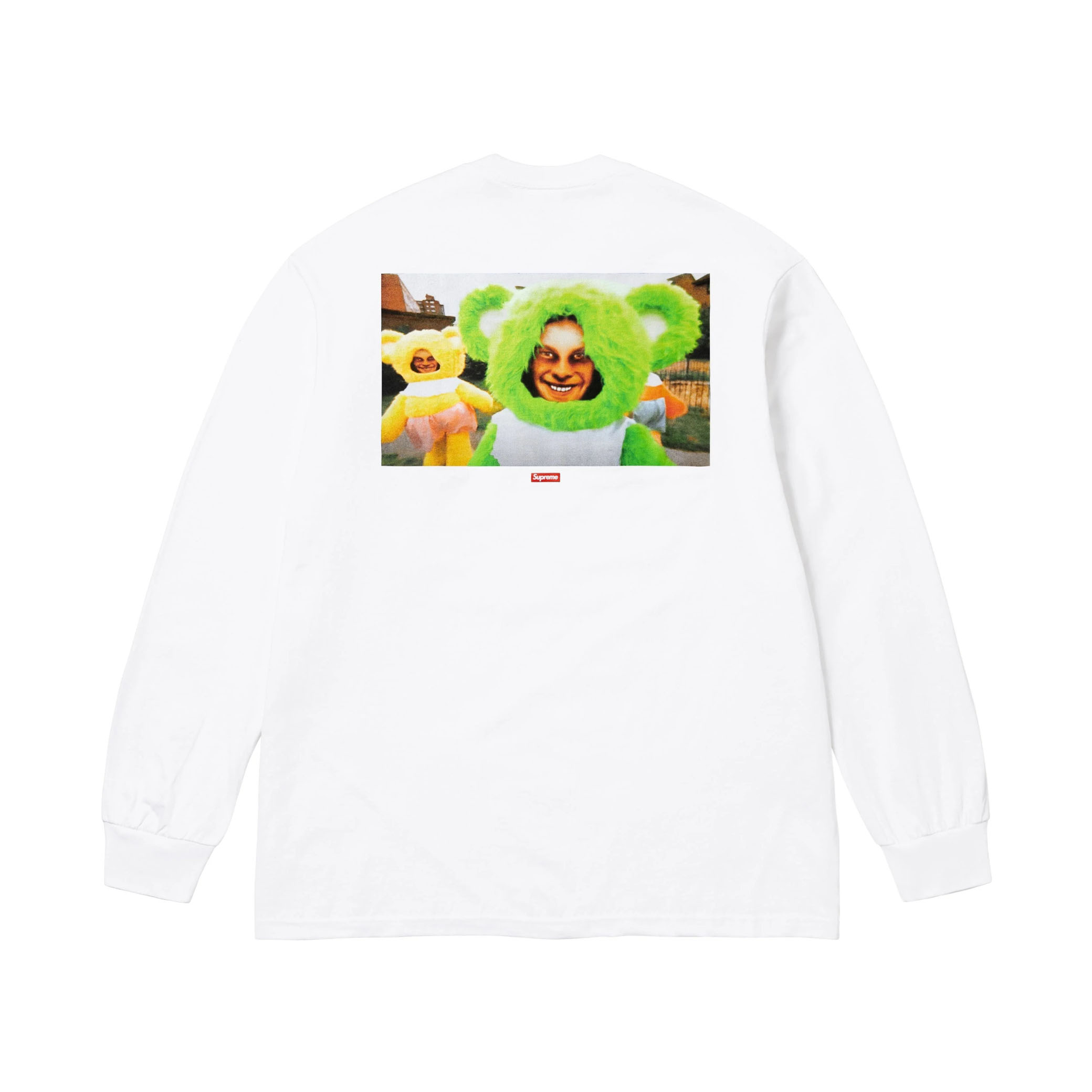 Supreme x Aphex Twin Donkey Rhubarb Long-Sleeve Tee 'White' - DesignerGu