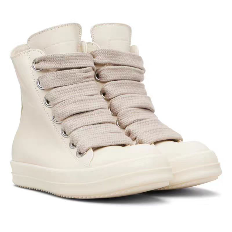 Rick Owens Off-White Temple Jumbolace Sneakers - DesignerGu