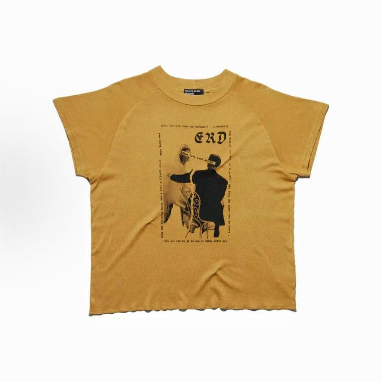 Enfants Riches Déprimés Love Isn’t Enough Mock Neck T-Shirt 'Chai Tea' - DesignerGu