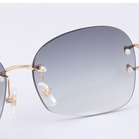 Cartier CT 4193829 Sunglasses Gold Gradient Gray - DesignerGu