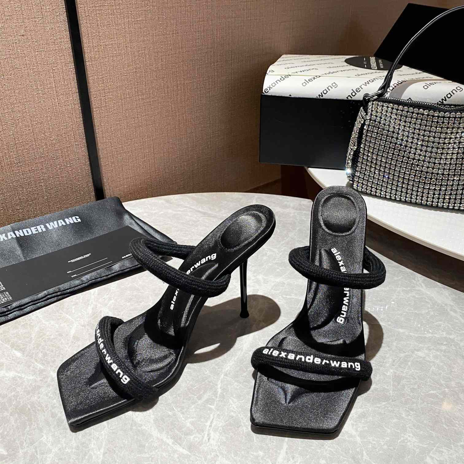 Alexander Wang  Julie 105mm Nylon Tubular Sandal - DesignerGu