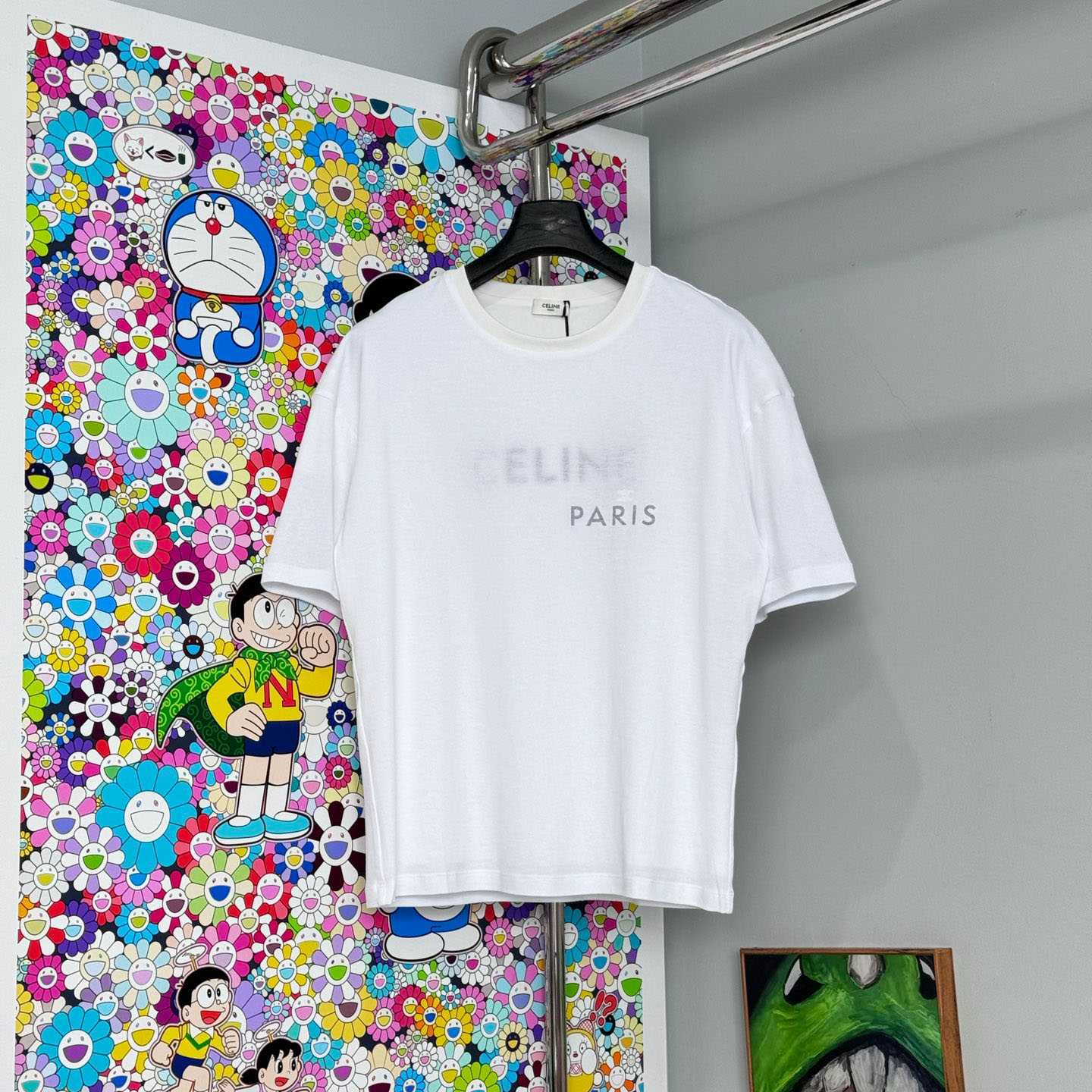 Celine  Double Layered T-shirt IN FINE COTTON JERSEY - DesignerGu