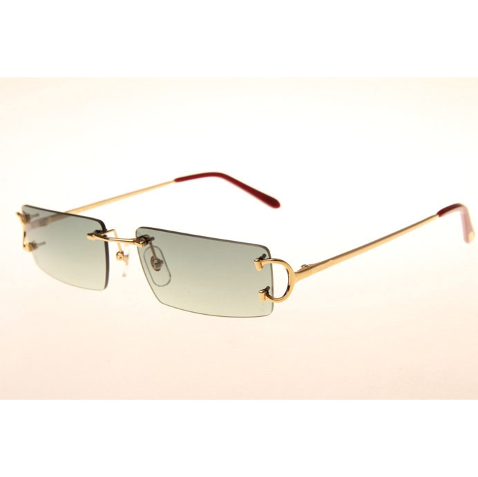 Cartier CT 4193830 Sunglasses In Gold Gradient Green - DesignerGu