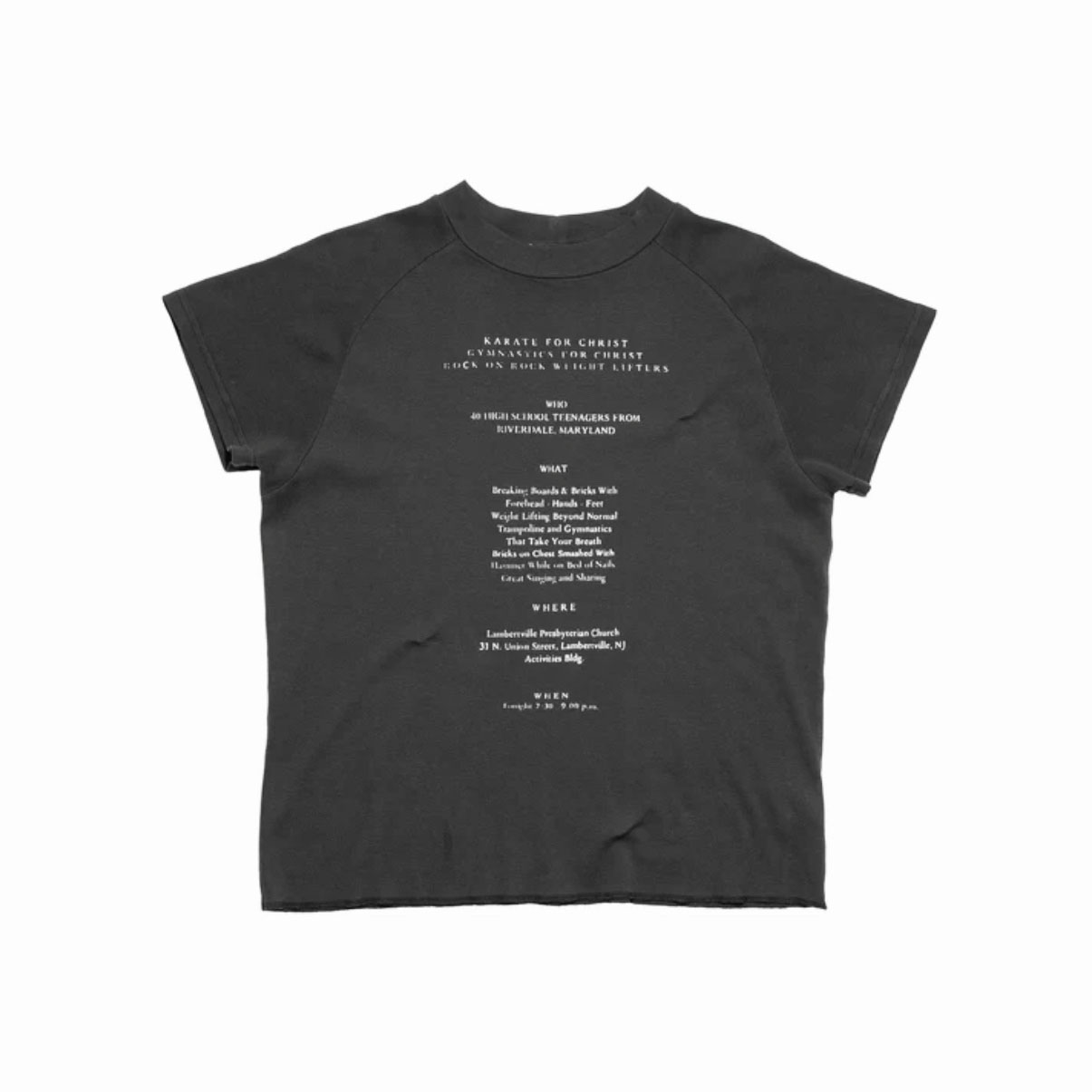 Enfants Riches Déprimés Karate For Jesus Raglan T-Shirt - DesignerGu