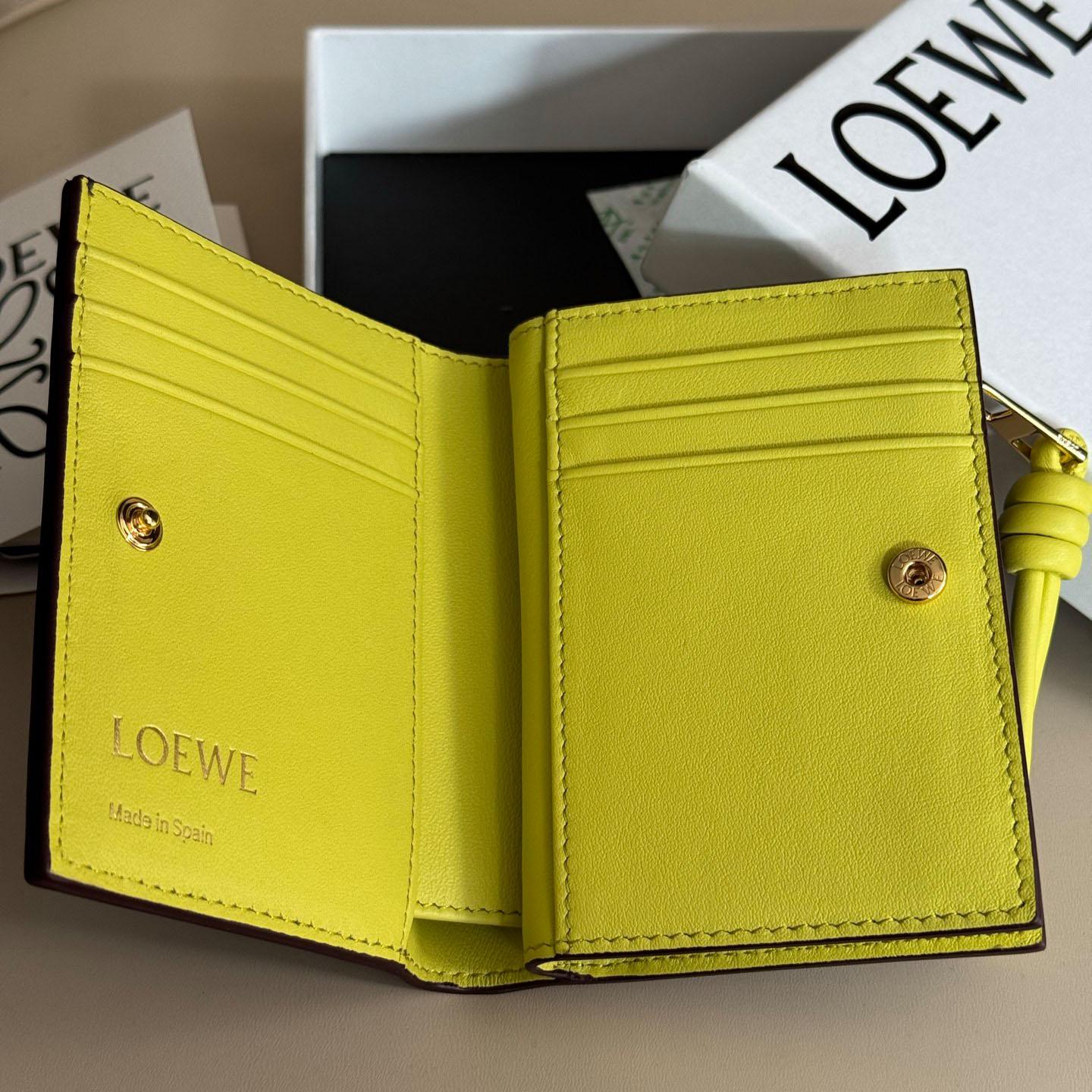 Loewe Knot Compact Wallet - DesignerGu