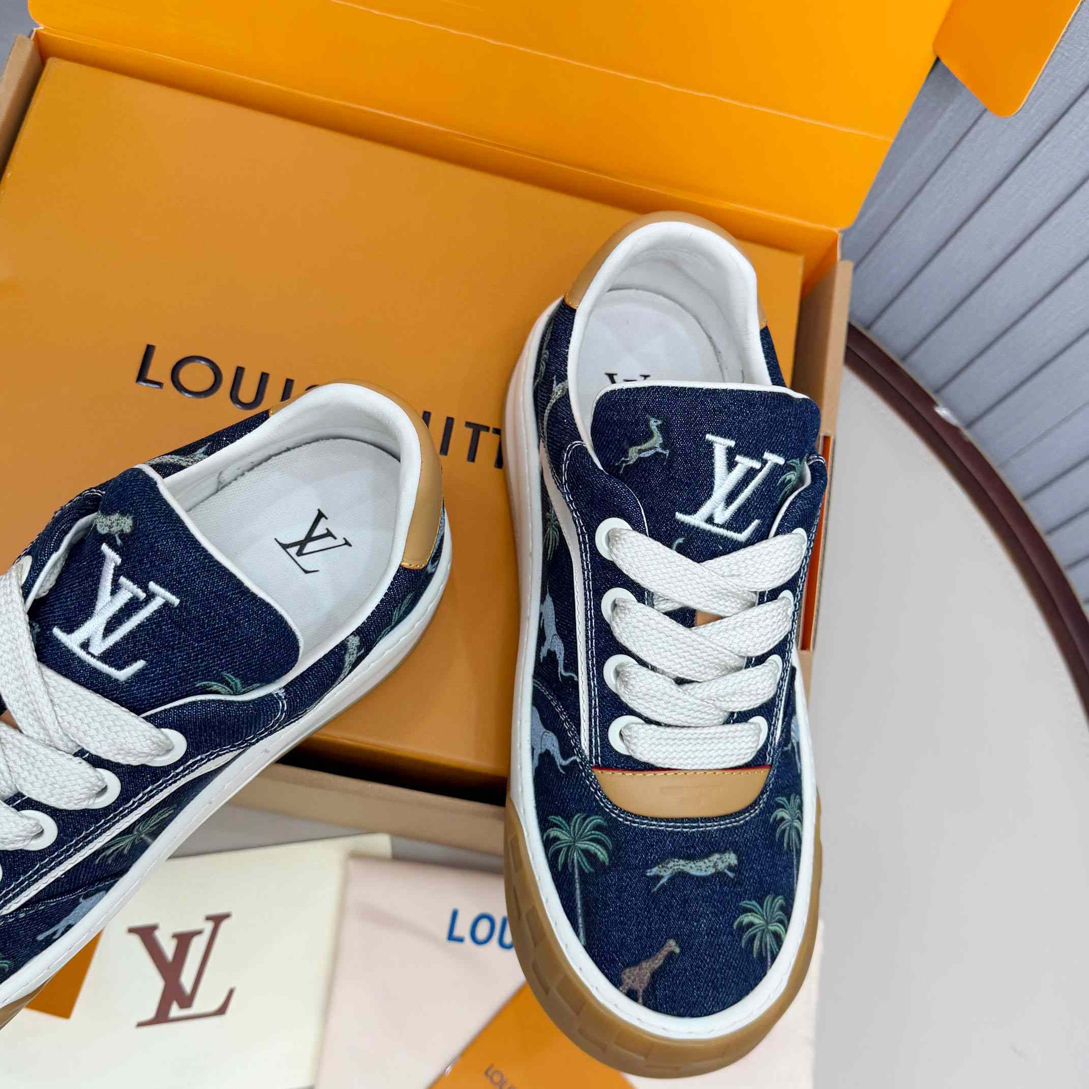 Louis Vuitton LV x The Darjeeling Limited LV Tilted Sneaker  1AJTLH - DesignerGu
