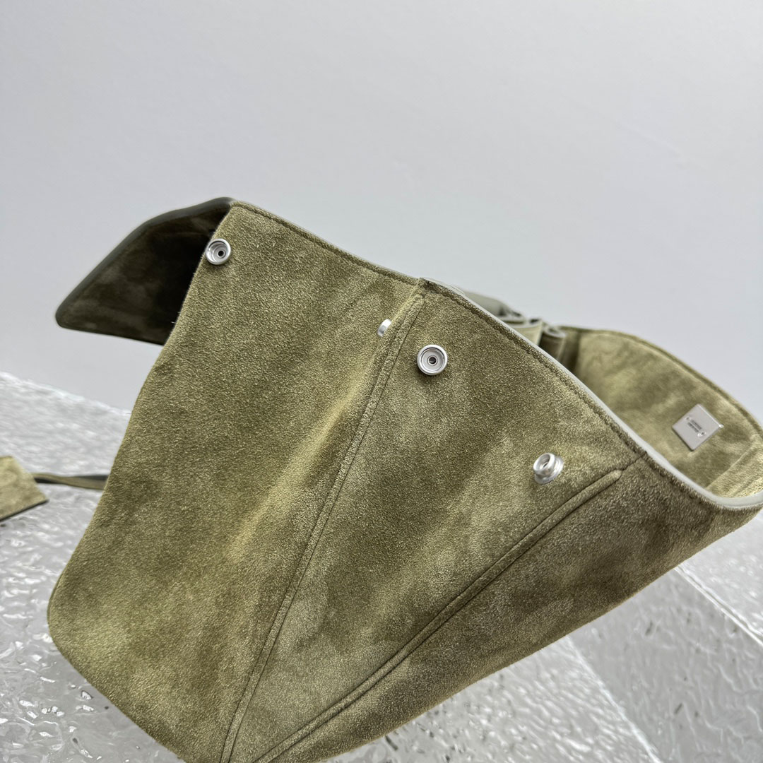 Balenciaga  Rodeo Handbag Medium In Khaki - DesignerGu